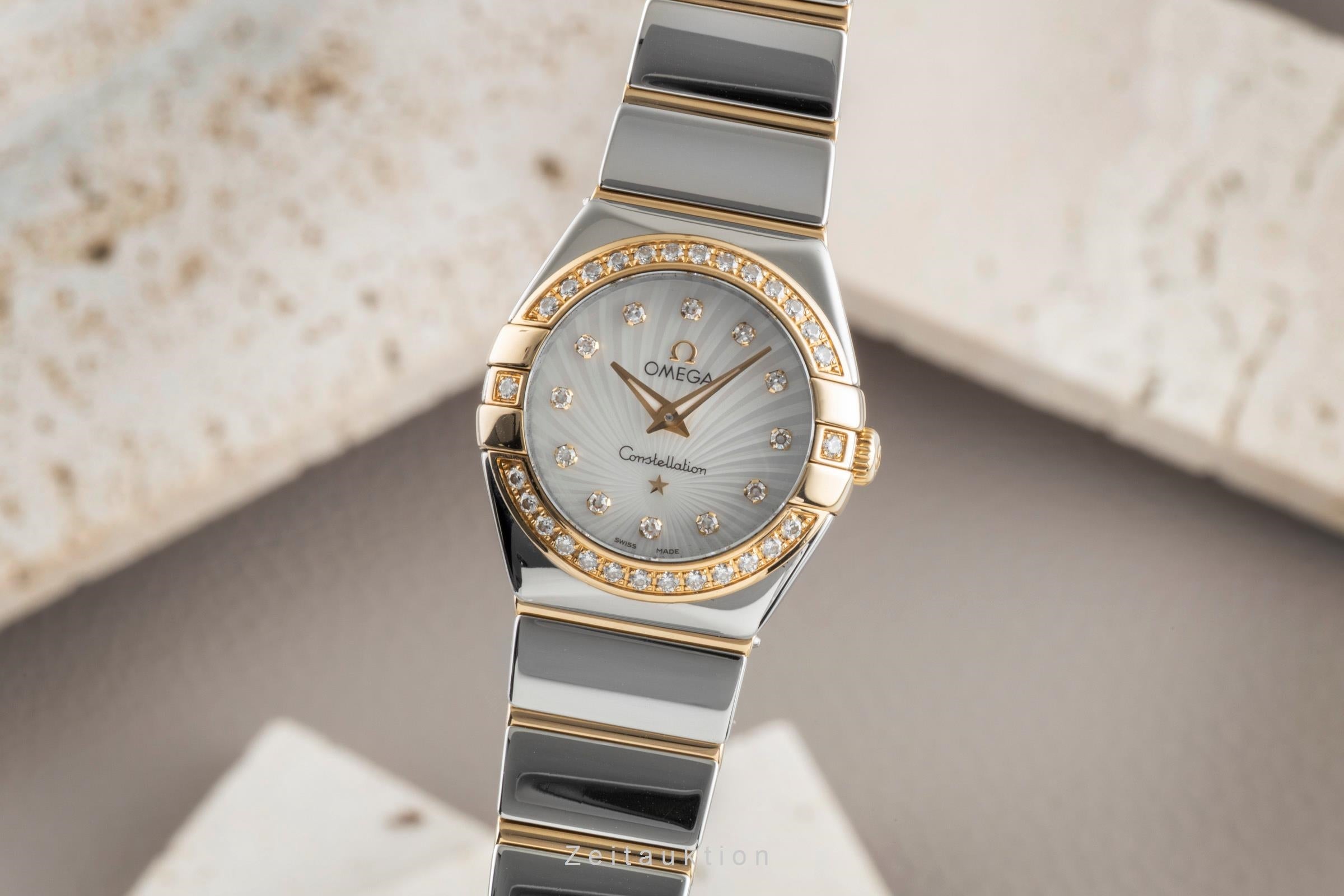 Omega Constellation acero / oro cuarzo reloj para damas  123.25.24.60.55.006 LP: 9900EUR  [2506116]