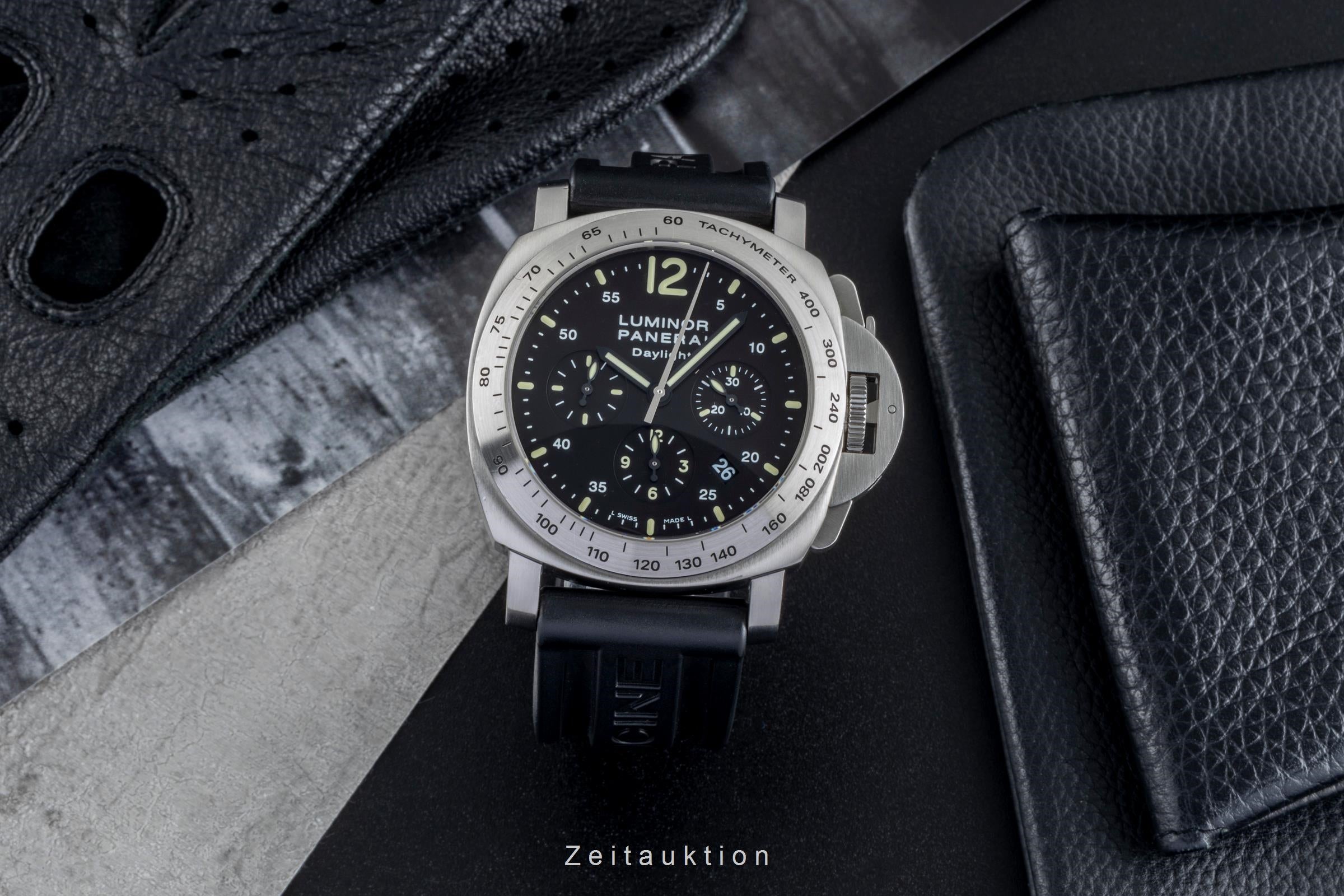 Panerai Luminor Chrono Daylight chronographe acier automatique montre pour hommes PAM00250  [2506120]