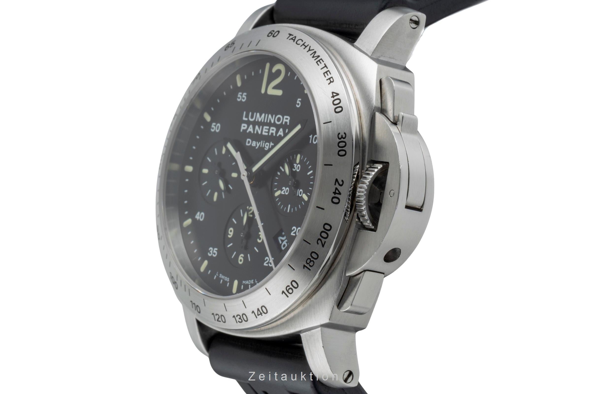 Panerai Luminor Chrono Daylight chronographe acier automatique montre pour hommes PAM00250  [2506120]