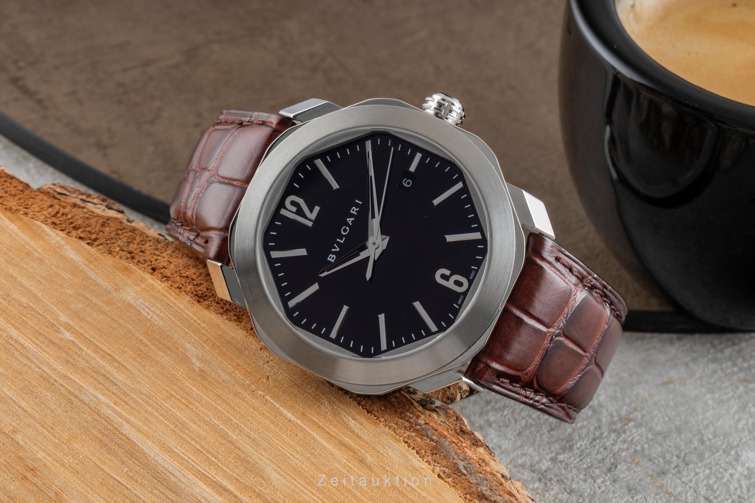 Bvlgari Octo Roma acciaio automatismo orologio da uomo 102705  OC 41 S LP: 7900EUR  [2506124]