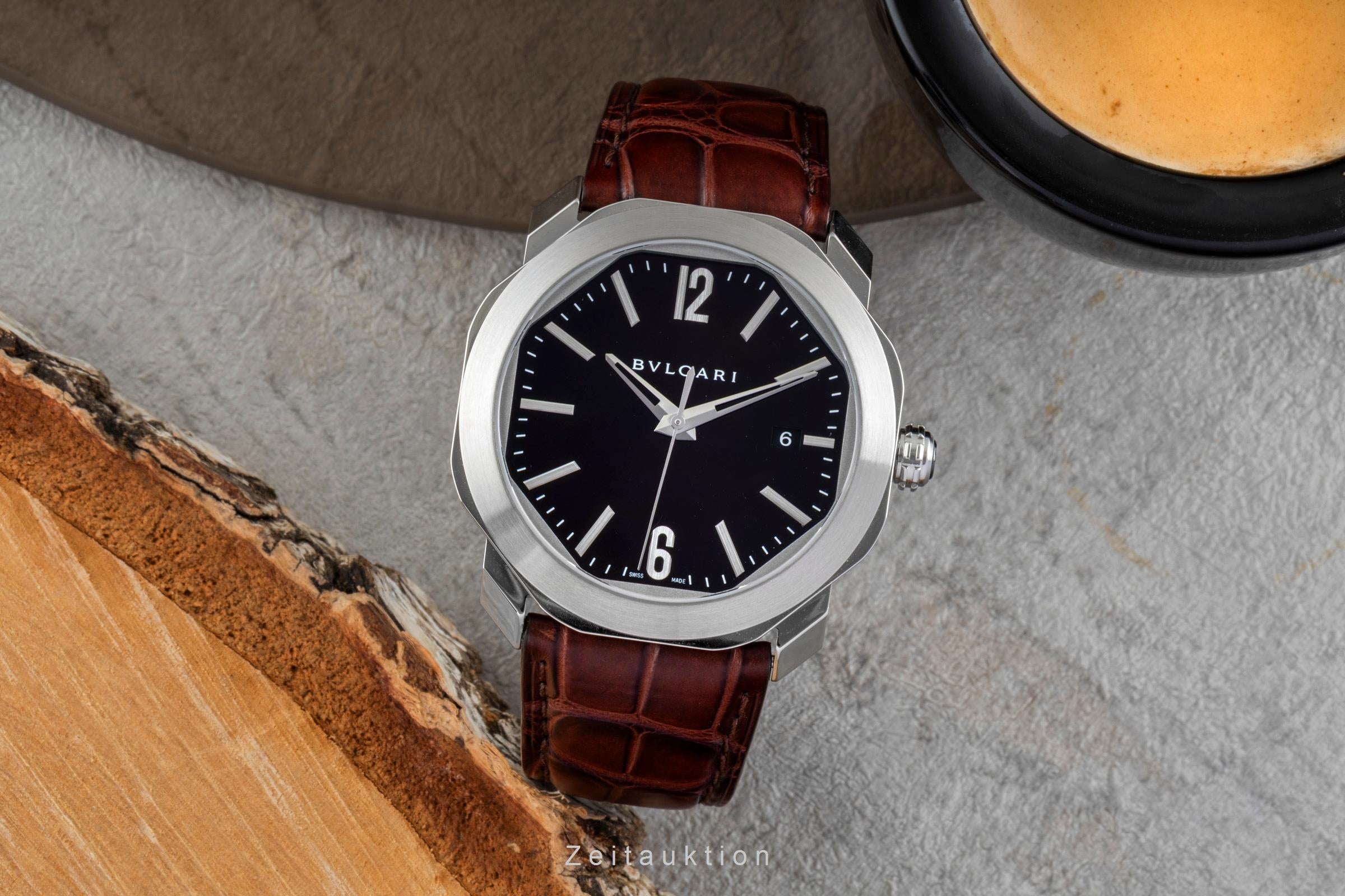 Bvlgari Octo Roma acciaio automatismo orologio da uomo 102705  OC 41 S LP: 7900EUR  [2506124]