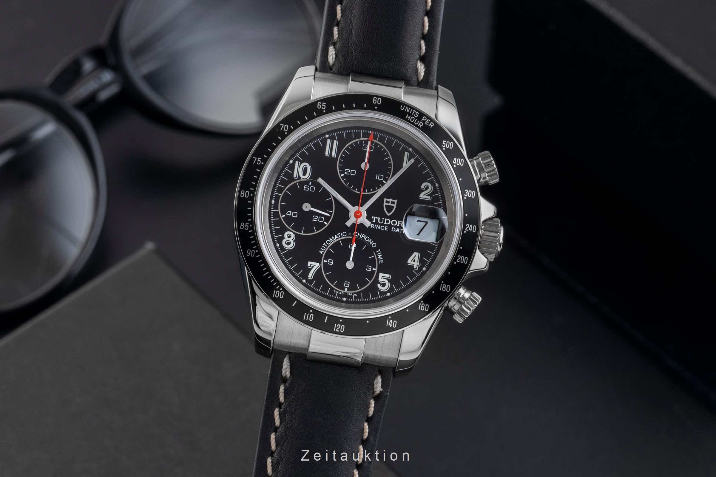 Tudor Prince Date cronógrafo acero automático reloj para caballeros 79260P  [2506125]