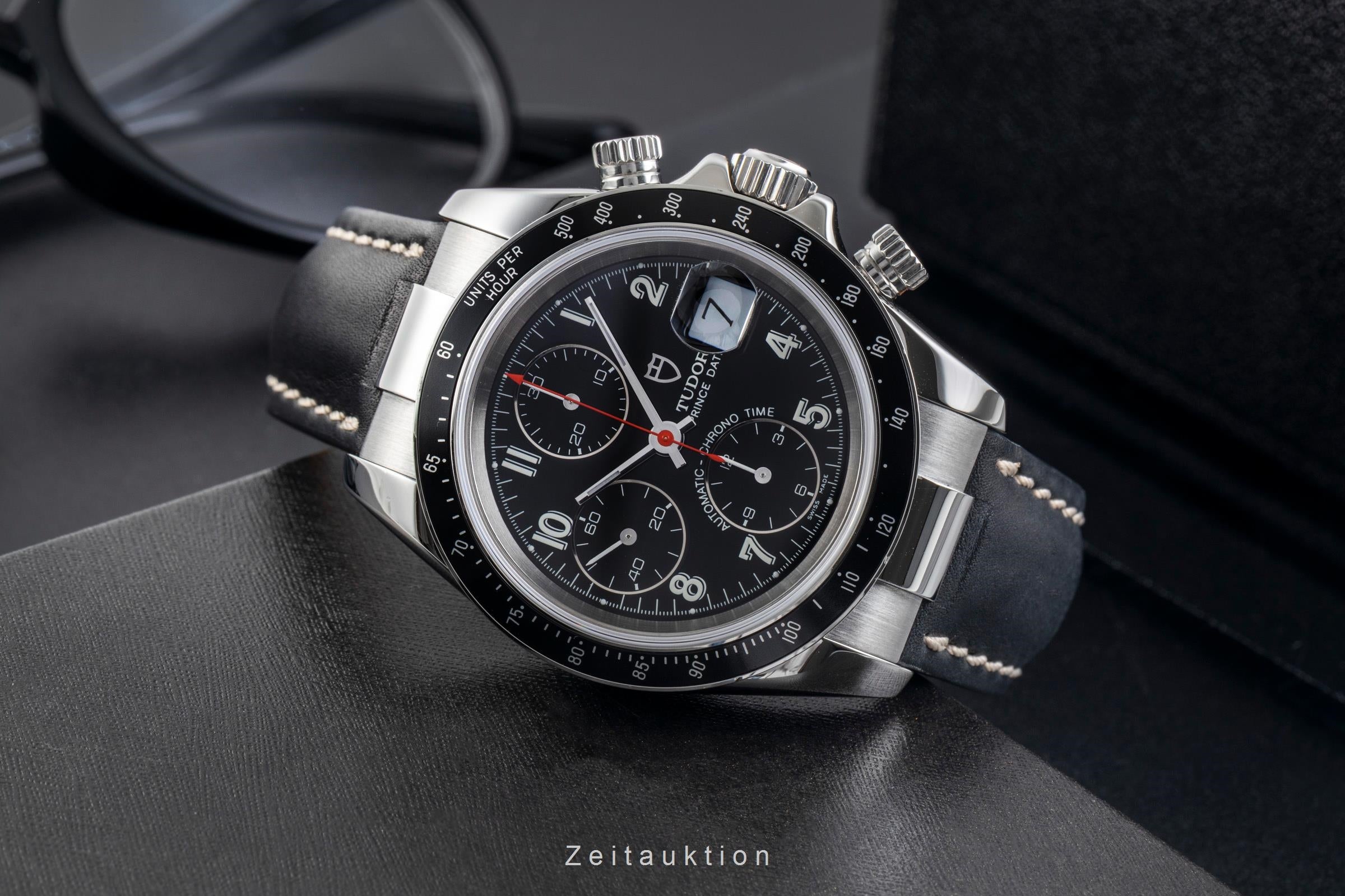 Tudor Prince Date cronografo acciaio automatismo orologio da uomo 79260P  [2506125]