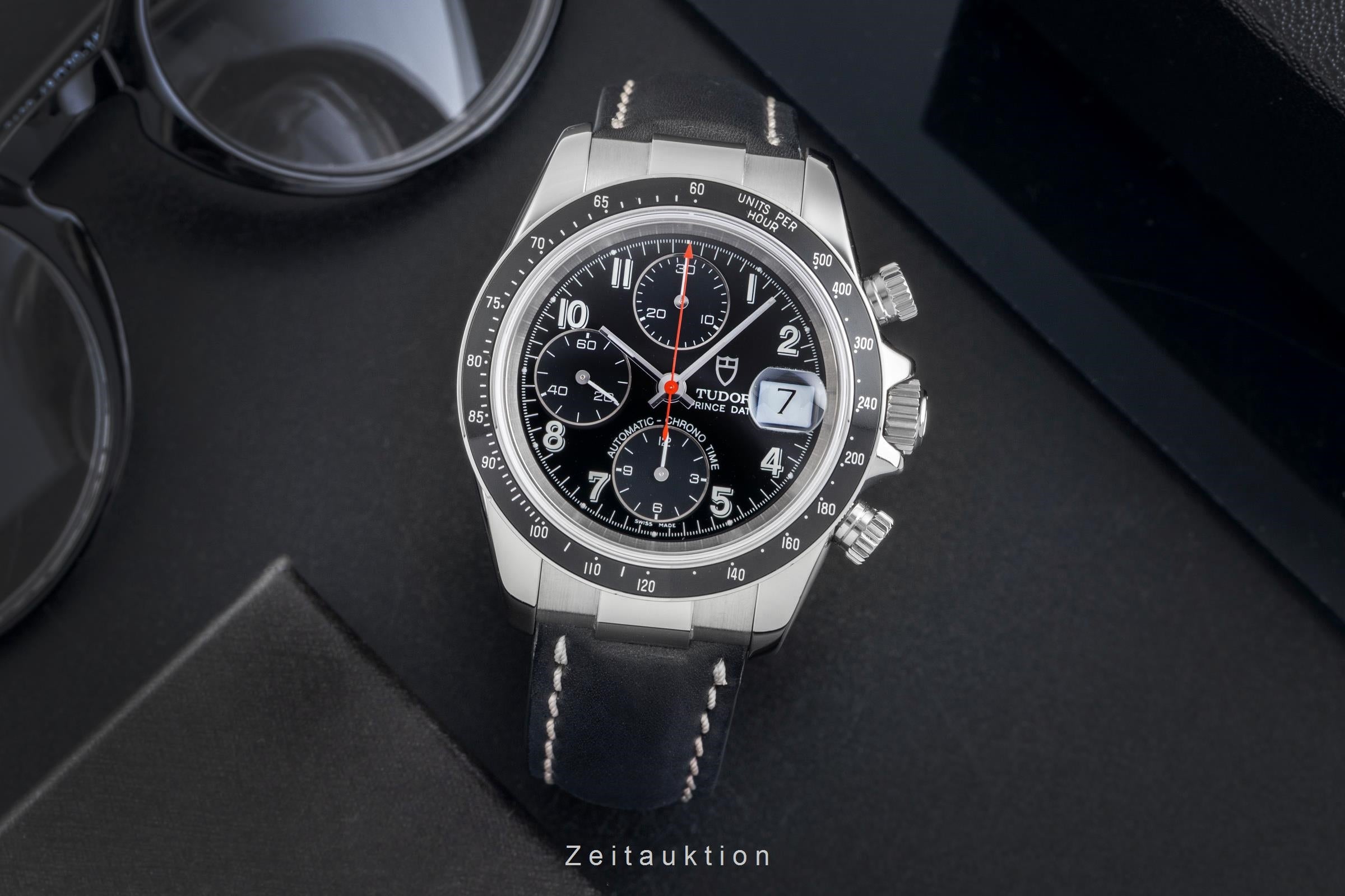 Tudor Prince Date cronografo acciaio automatismo orologio da uomo 79260P  [2506125]