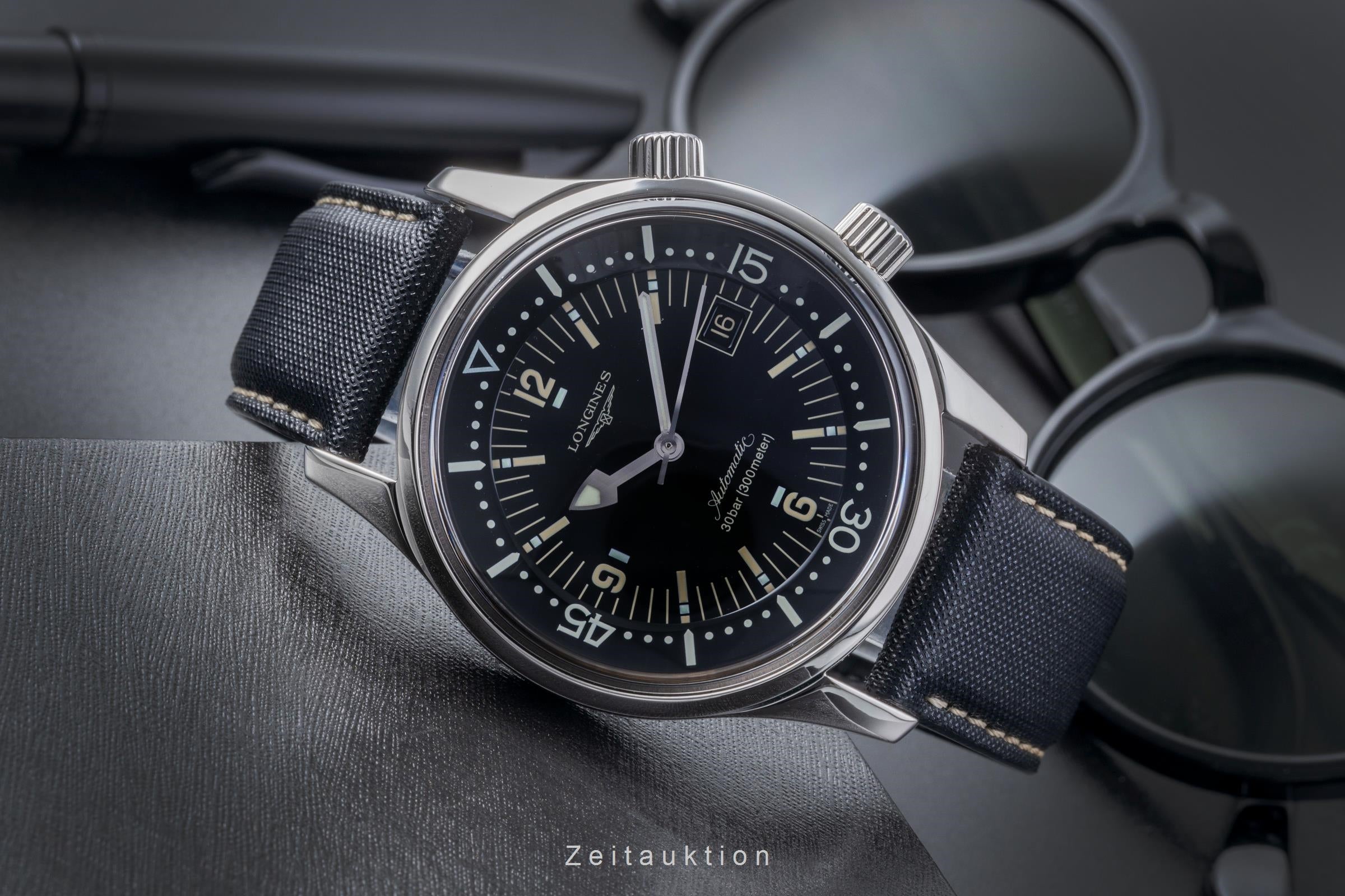 Longines Legend Diver acier automatique montre pour hommes L3.674.4.50.0 LP: 2550EUR  [2506128]