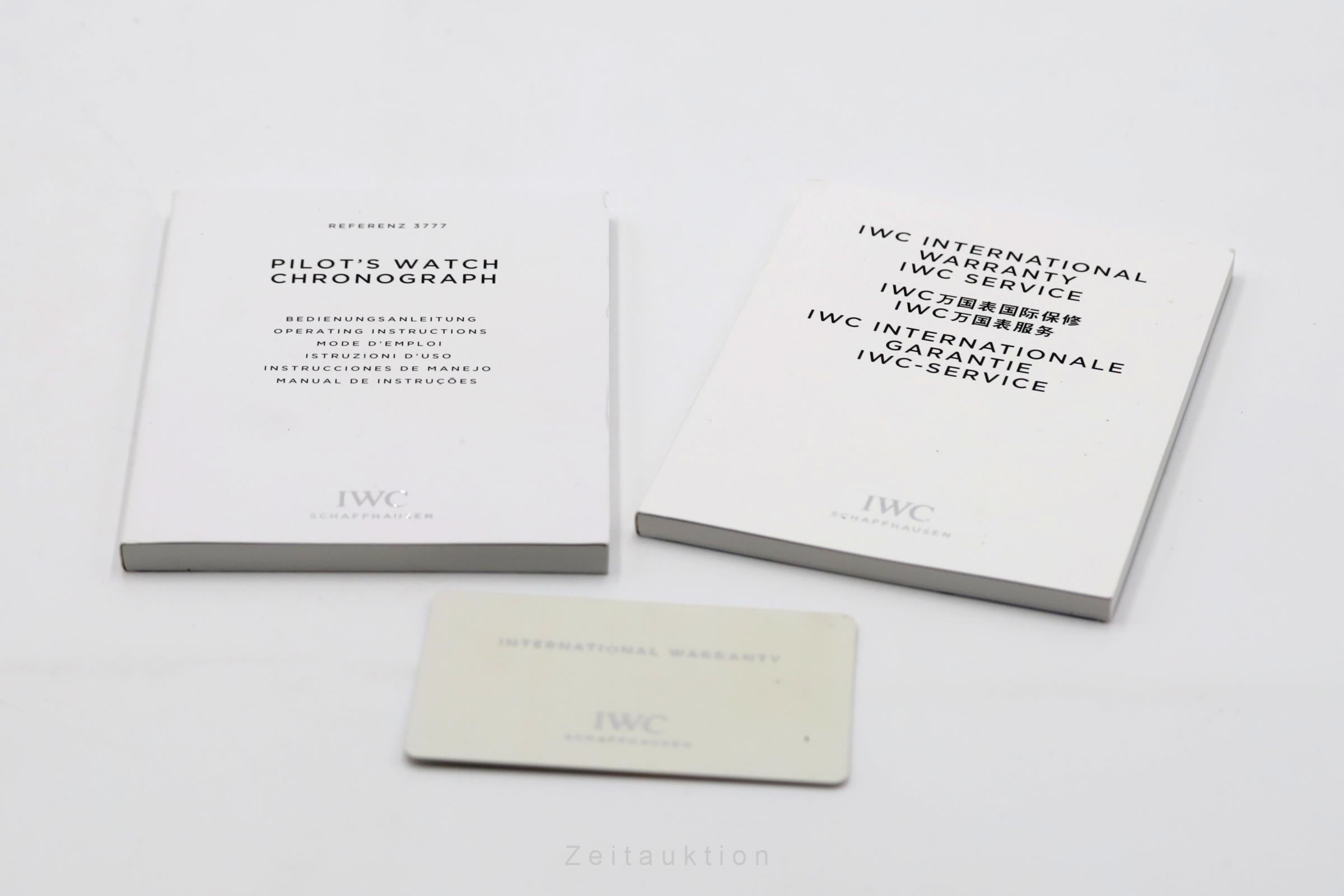 IWC Fliegerchronograph chronographe acier automatique montre pour hommes IW377710 LP: 9000EUR  [2506130]