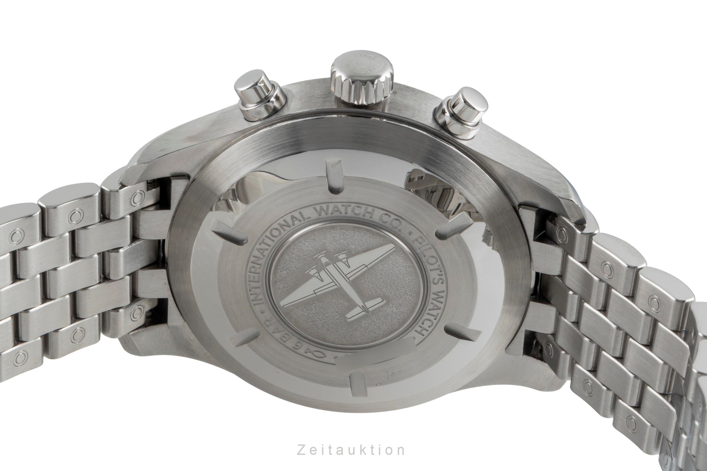 IWC Fliegerchronograph chronographe acier automatique montre pour hommes IW377710 LP: 9000EUR  [2506130]