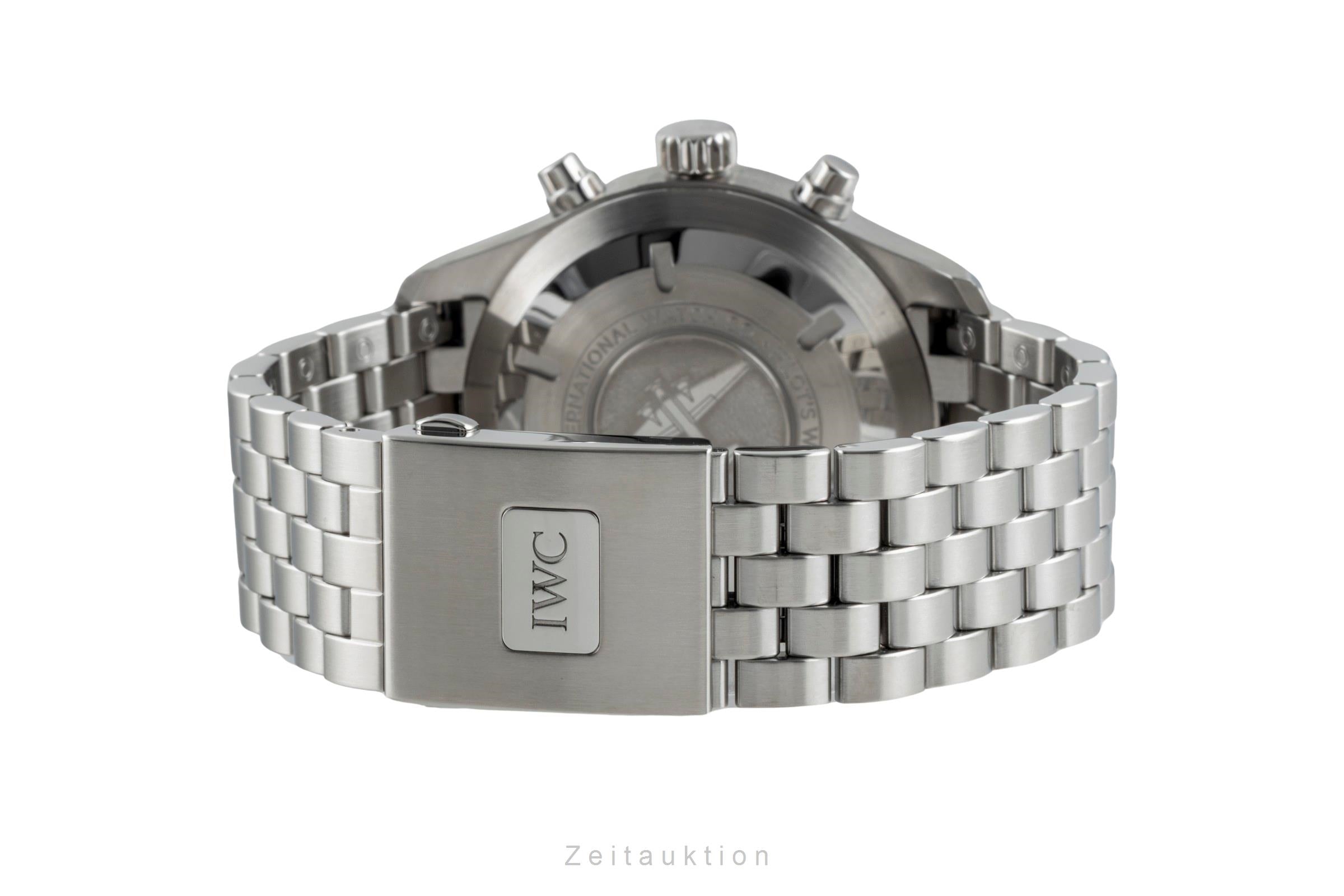 IWC Fliegerchronograph chronographe acier automatique montre pour hommes IW377710 LP: 9000EUR  [2506130]