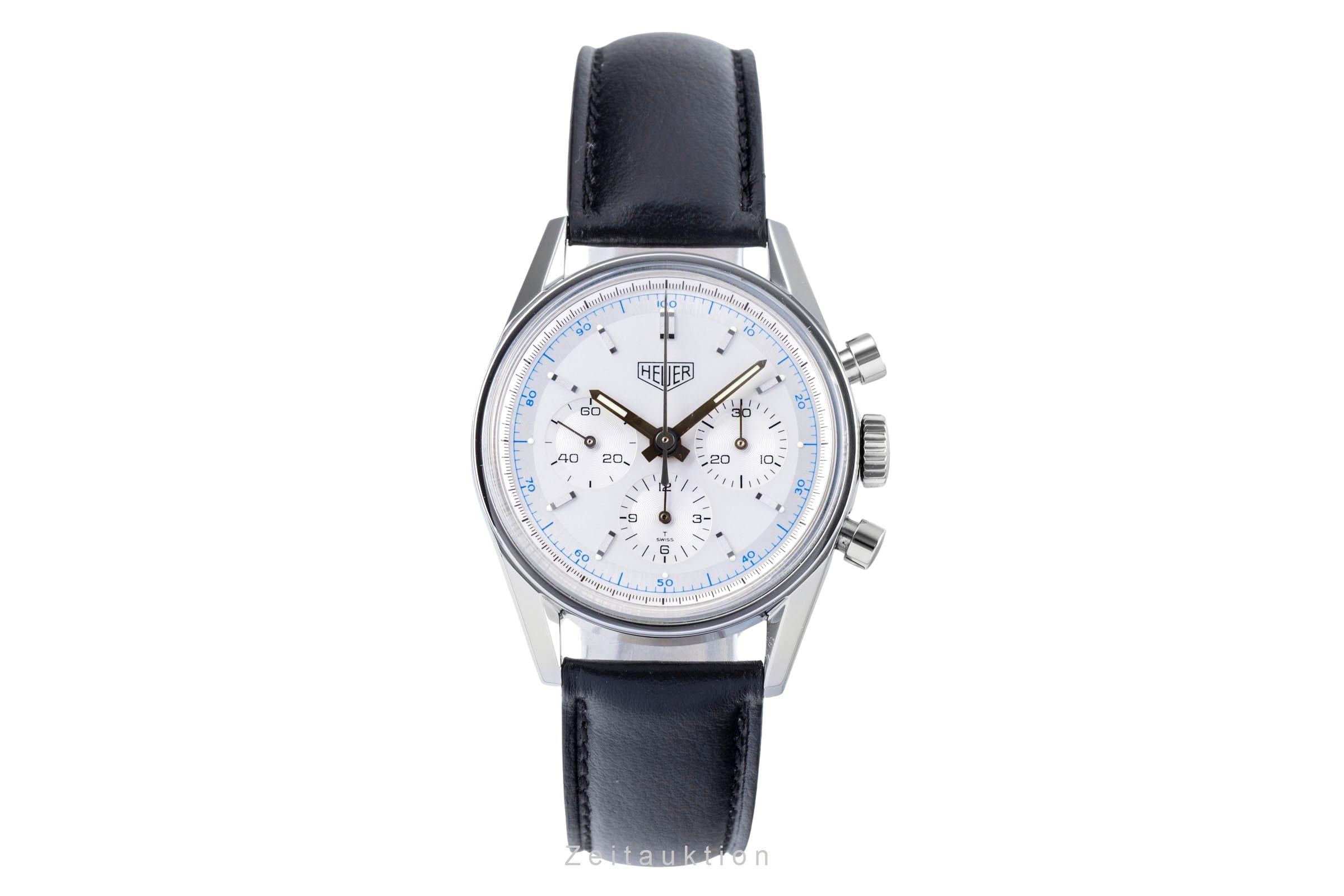 Tag Heuer Carrera chronographe acier à remontage manuel montre pour hommes CS3110.BC0726  [2506141]