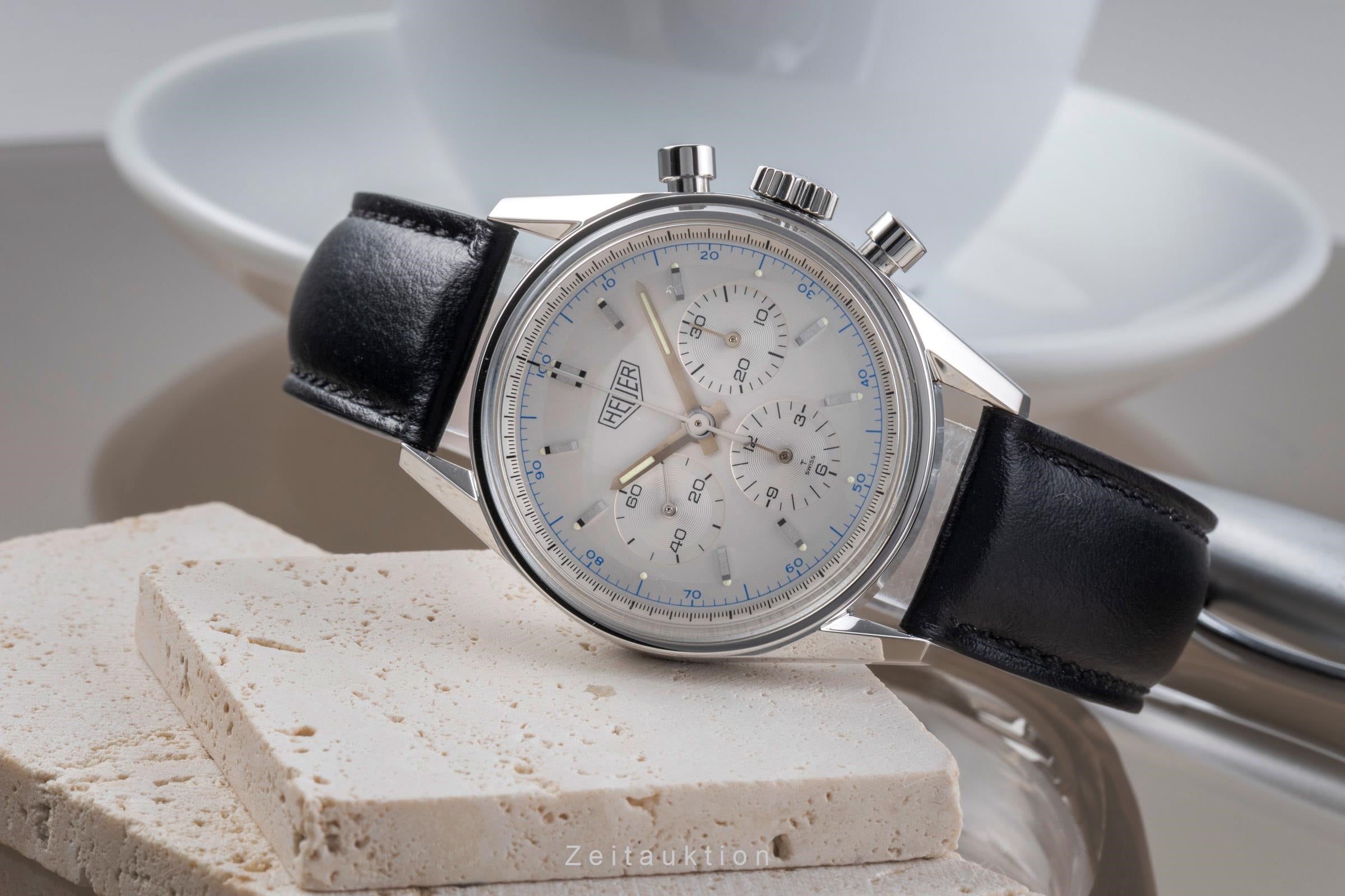 Tag Heuer Carrera chronographe acier à remontage manuel montre pour hommes CS3110.BC0726  [2506141]