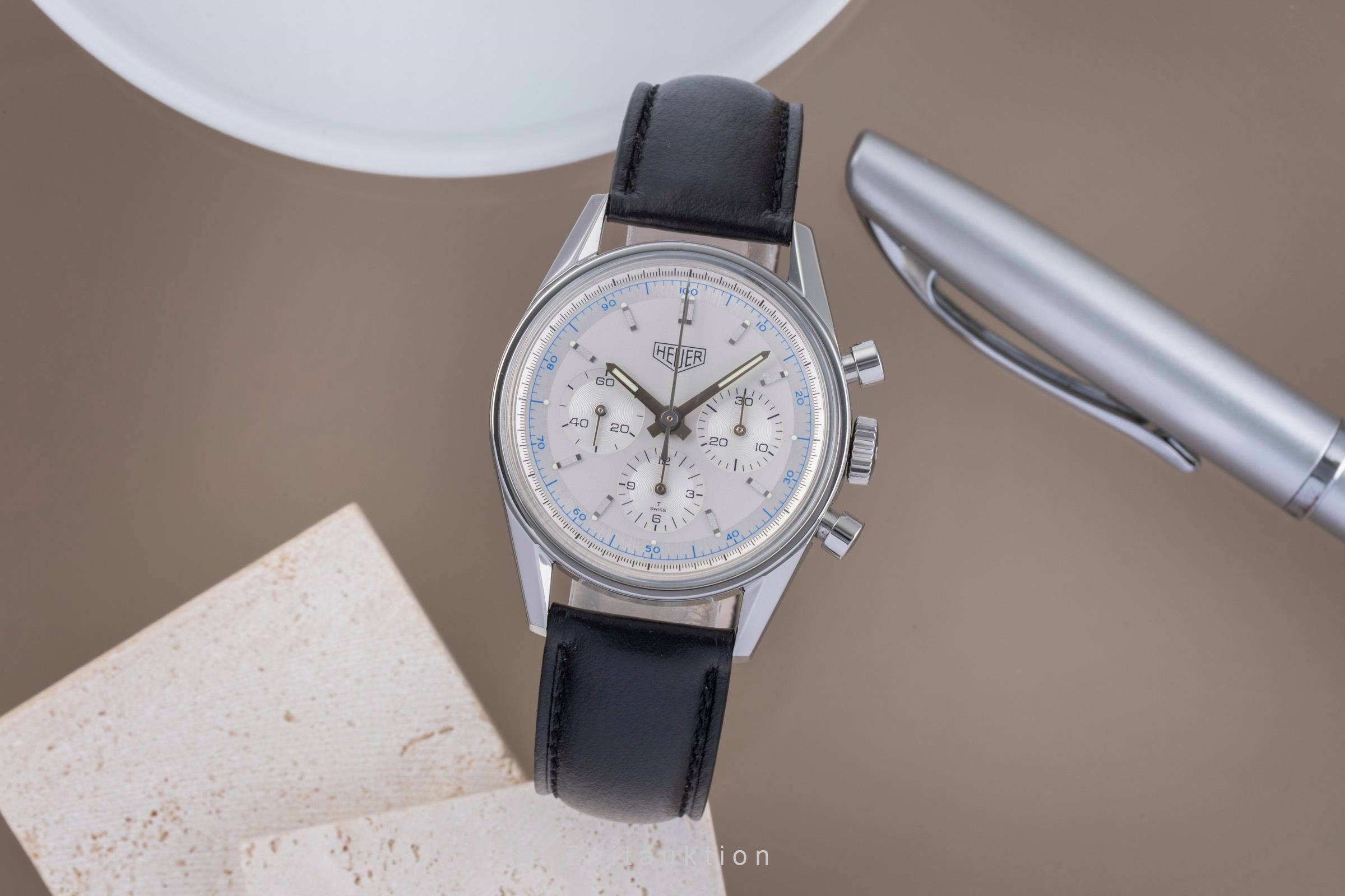 Tag Heuer Carrera chronographe acier à remontage manuel montre pour hommes CS3110.BC0726  [2506141]