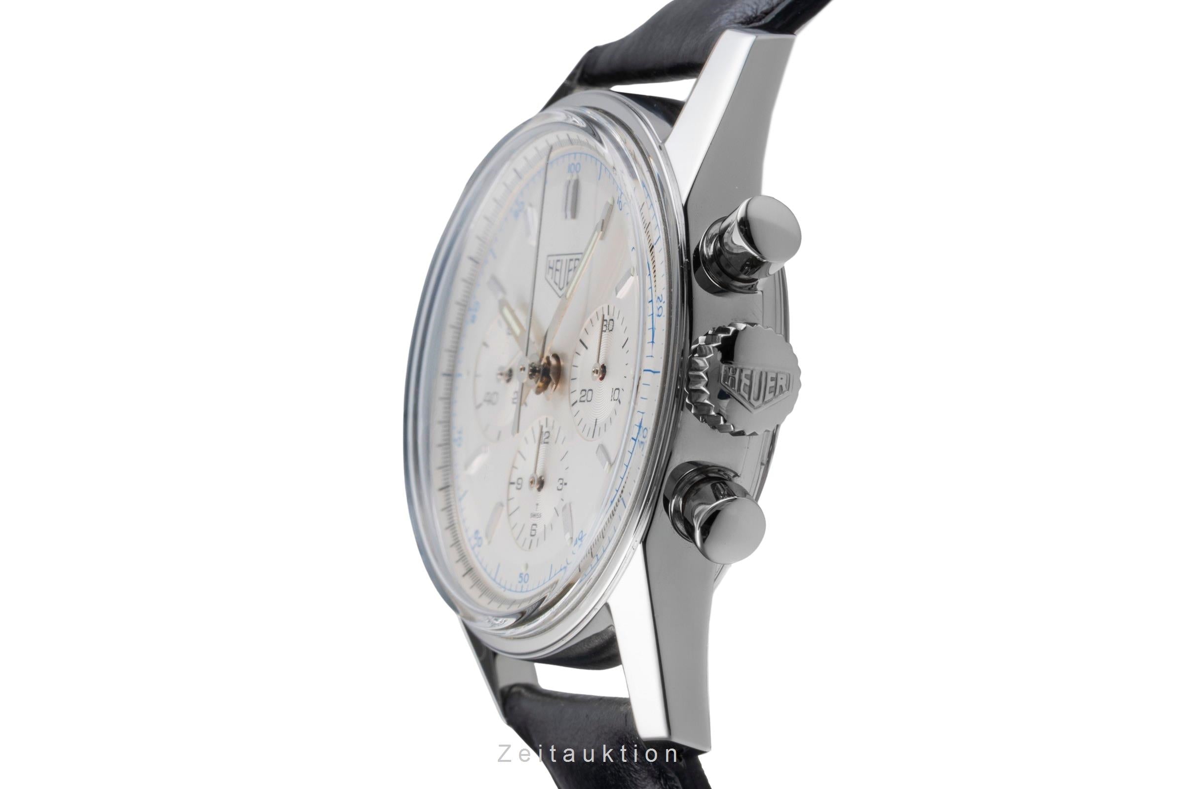 Tag Heuer Carrera chronographe acier à remontage manuel montre pour hommes CS3110.BC0726  [2506141]