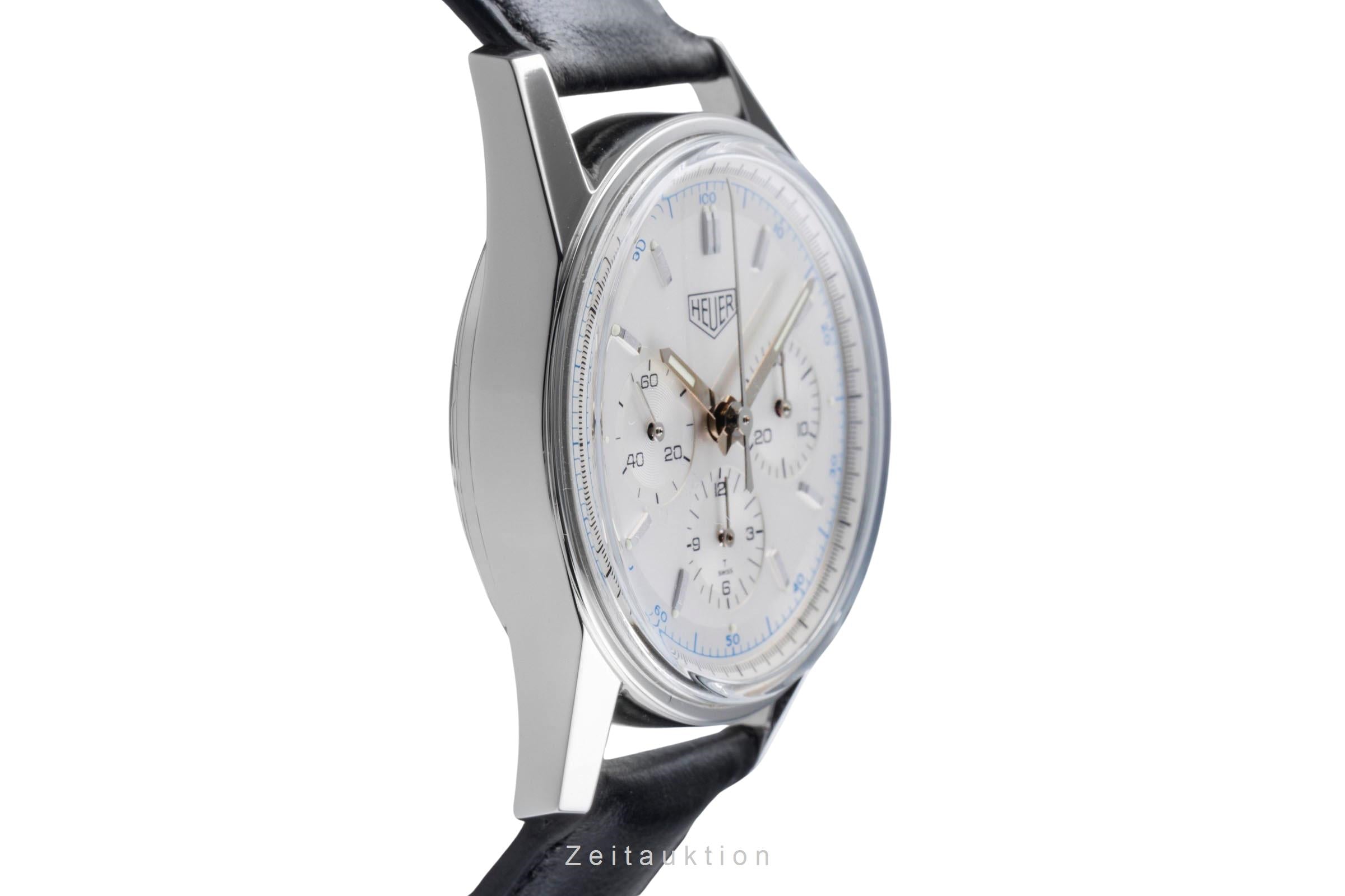 Tag Heuer Carrera chronographe acier à remontage manuel montre pour hommes CS3110.BC0726  [2506141]