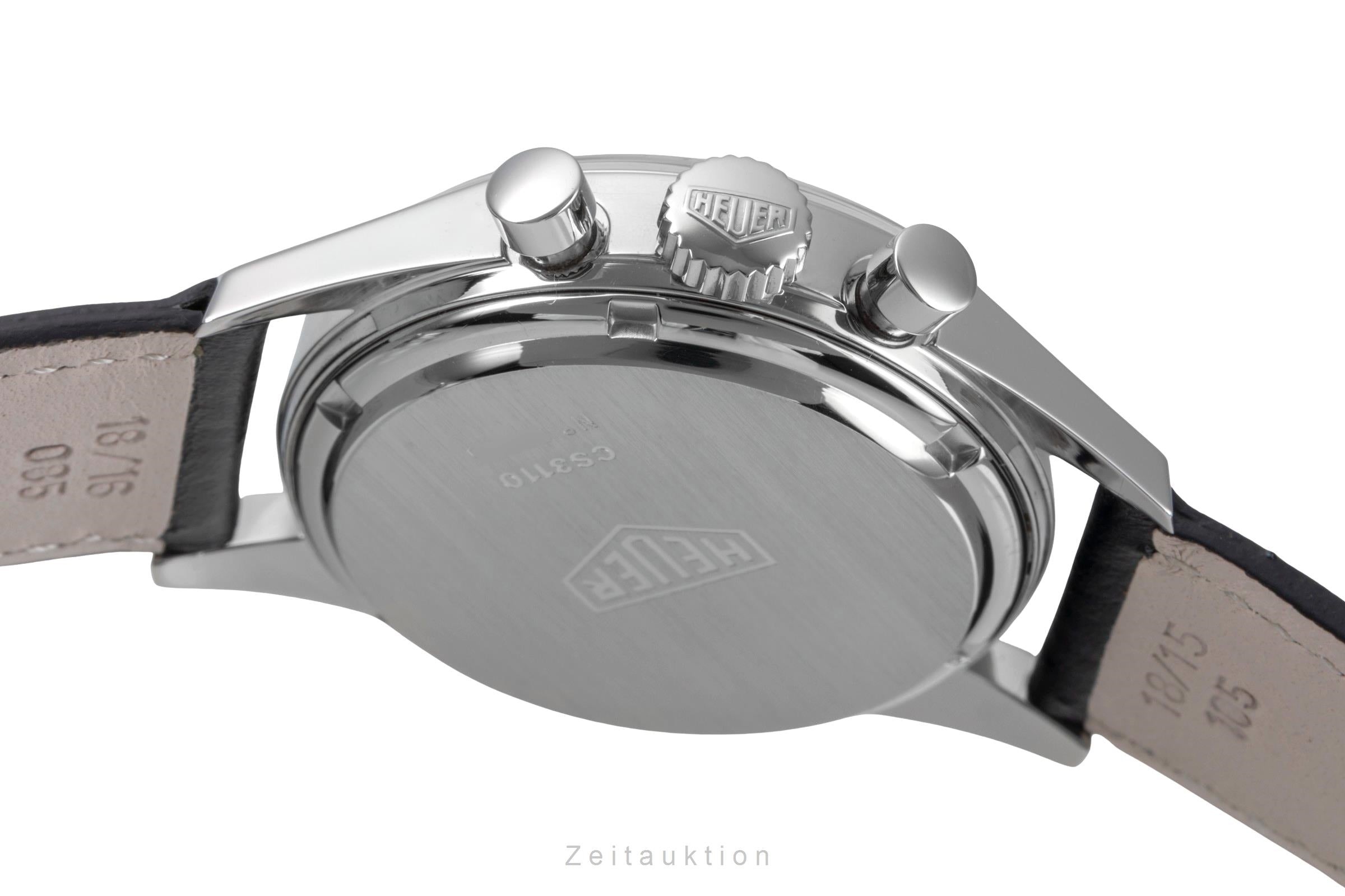 Tag Heuer Carrera chronographe acier à remontage manuel montre pour hommes CS3110.BC0726  [2506141]