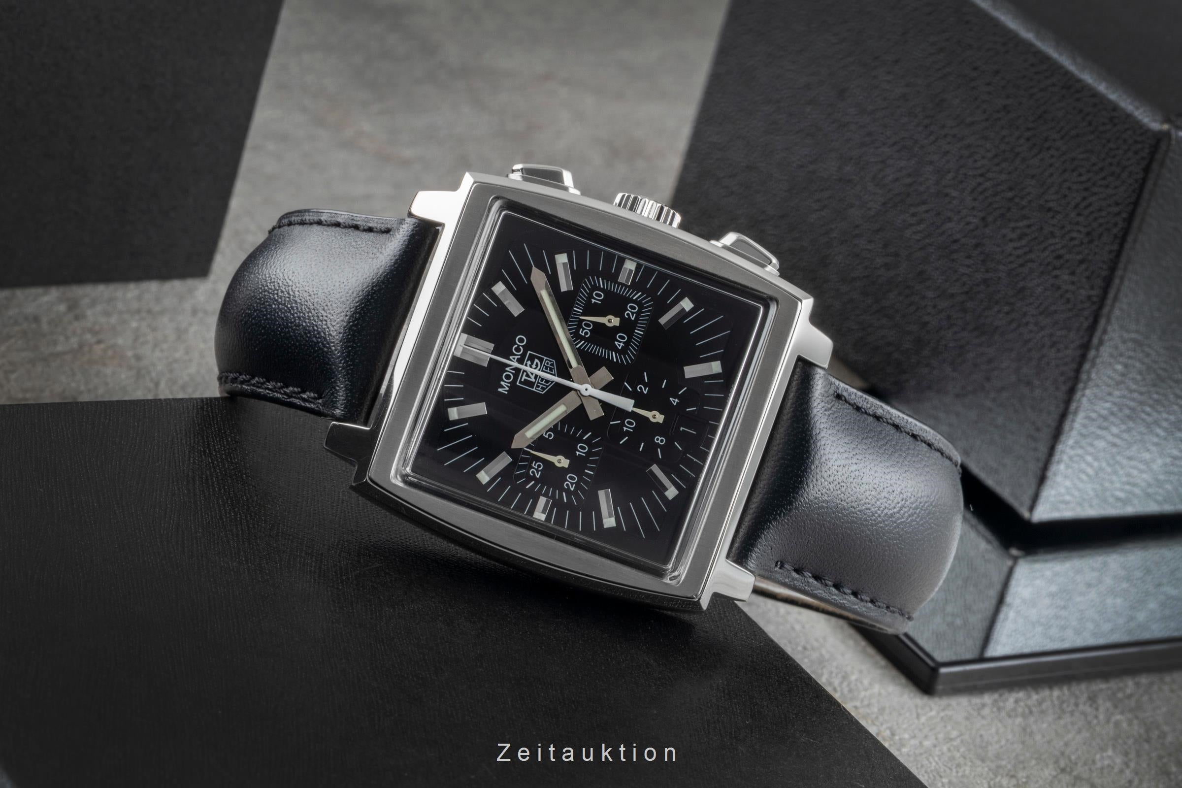 Tag Heuer Monaco Chronograph Stahl Automatik Herrenuhr CW2111-0 Klassiker [2506151]