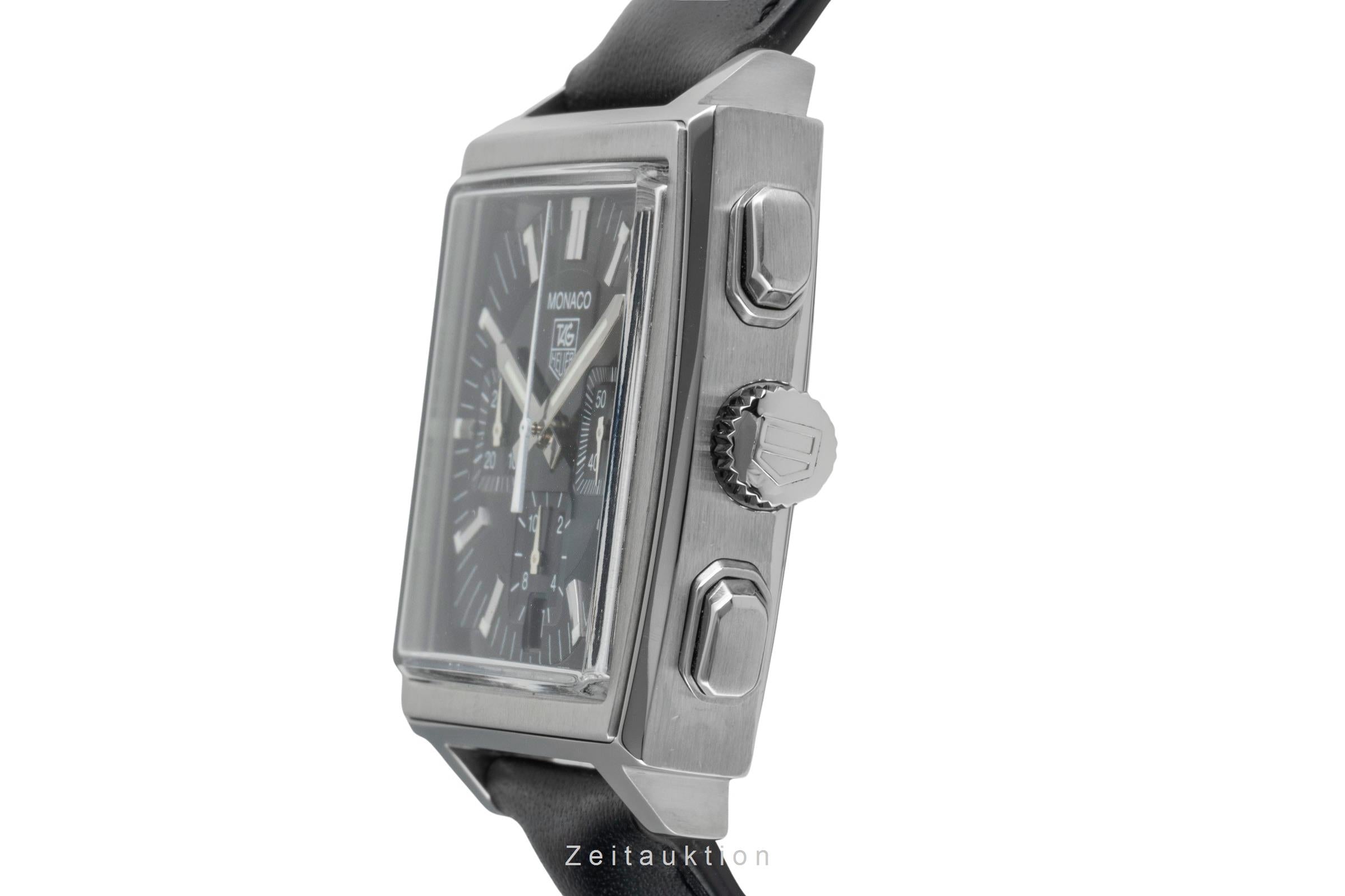 Tag Heuer Monaco Chronograph Stahl Automatik Herrenuhr CW2111-0 Klassiker [2506151]