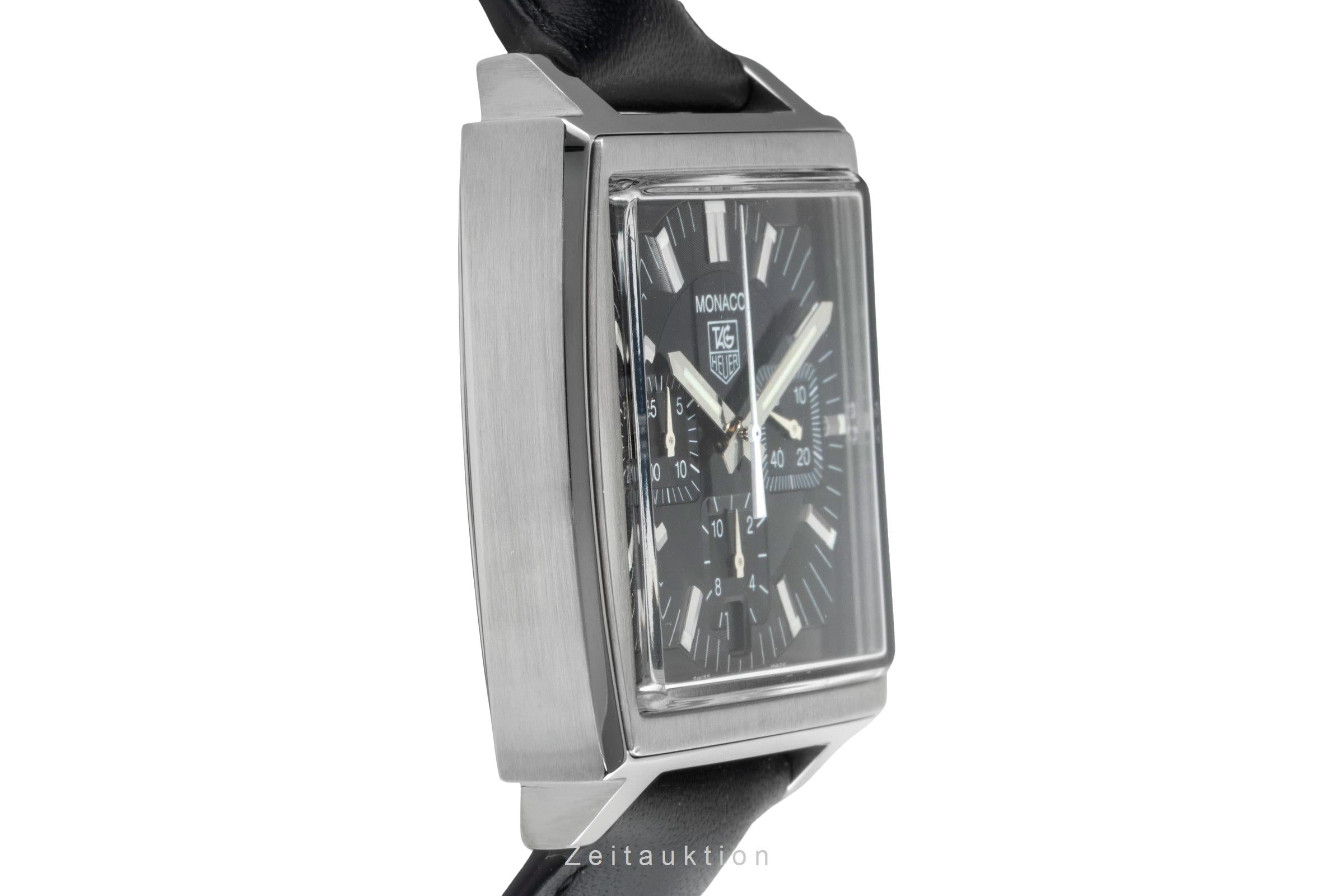 Tag Heuer Monaco Chronograph Stahl Automatik Herrenuhr CW2111-0 Klassiker [2506151]