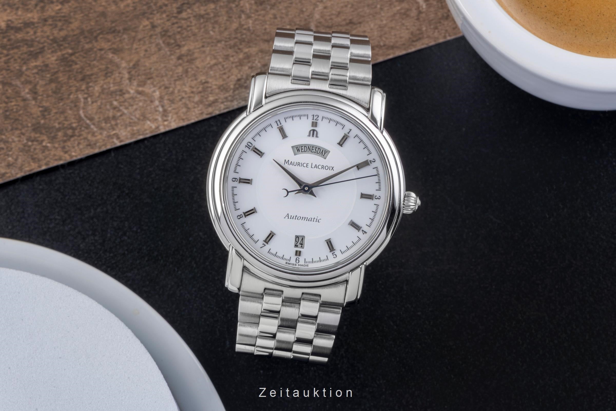 Maurice Lacroix Pontos acier automatique montre pour hommes PT6027  [2506152]