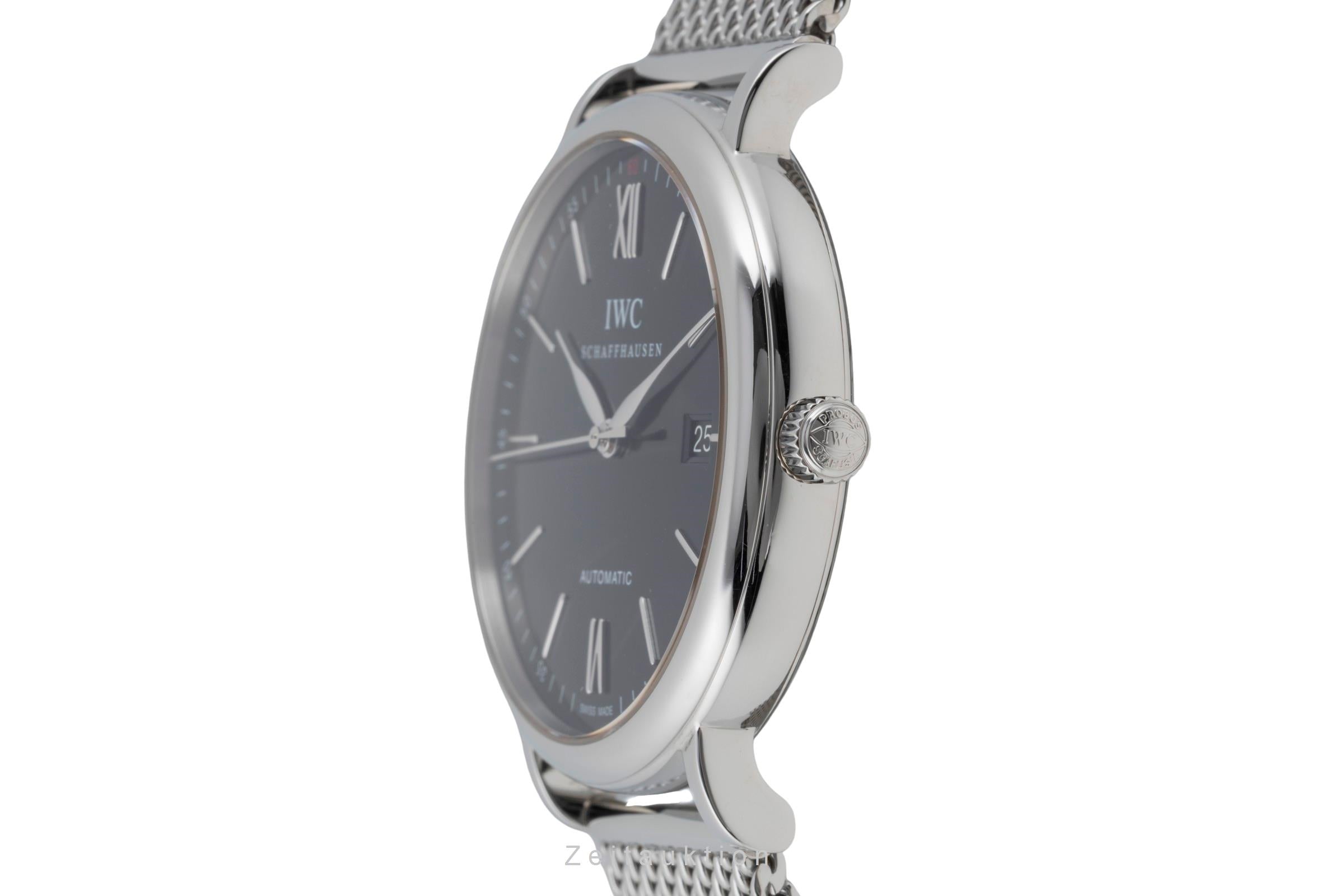 IWC Portofino acier automatique montre pour hommes IW356502 LP: 6300EUR  [2506155]