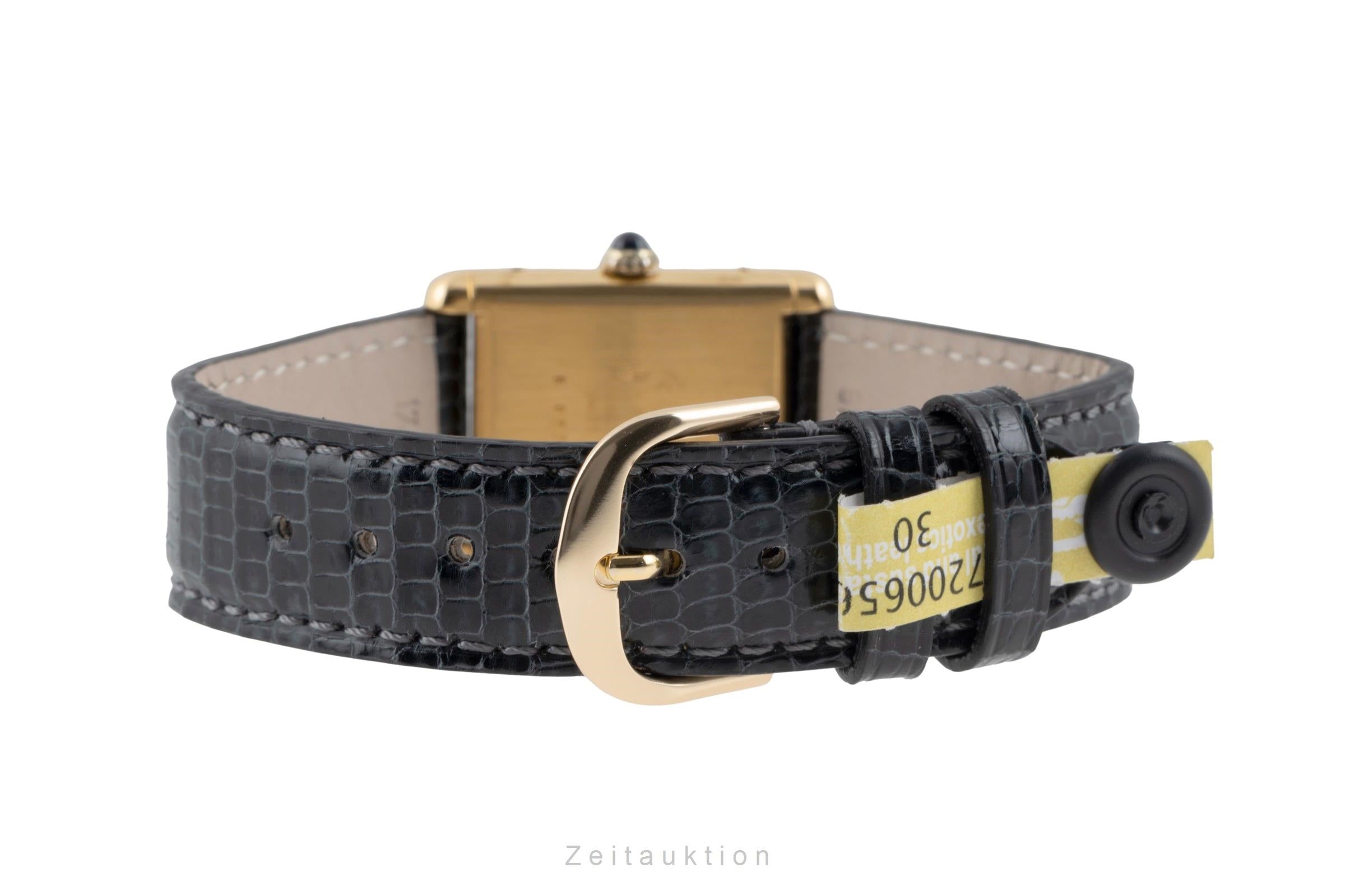 Cartier must Tank GM Vermeil "Ivory Dial" Silber Herrenuhr Medium Handaufzug [2506156]