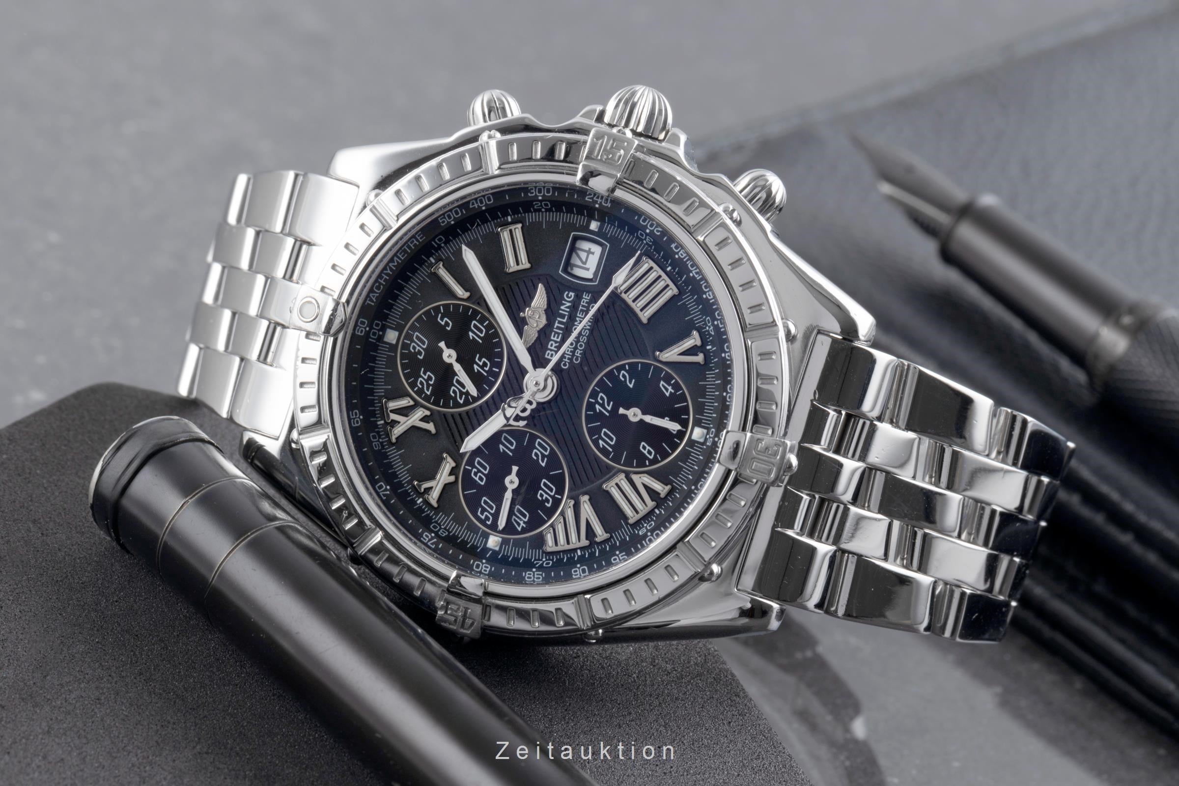 Breitling Crosswind chronographe acier automatique montre pour hommes A13355-105  [2506157]