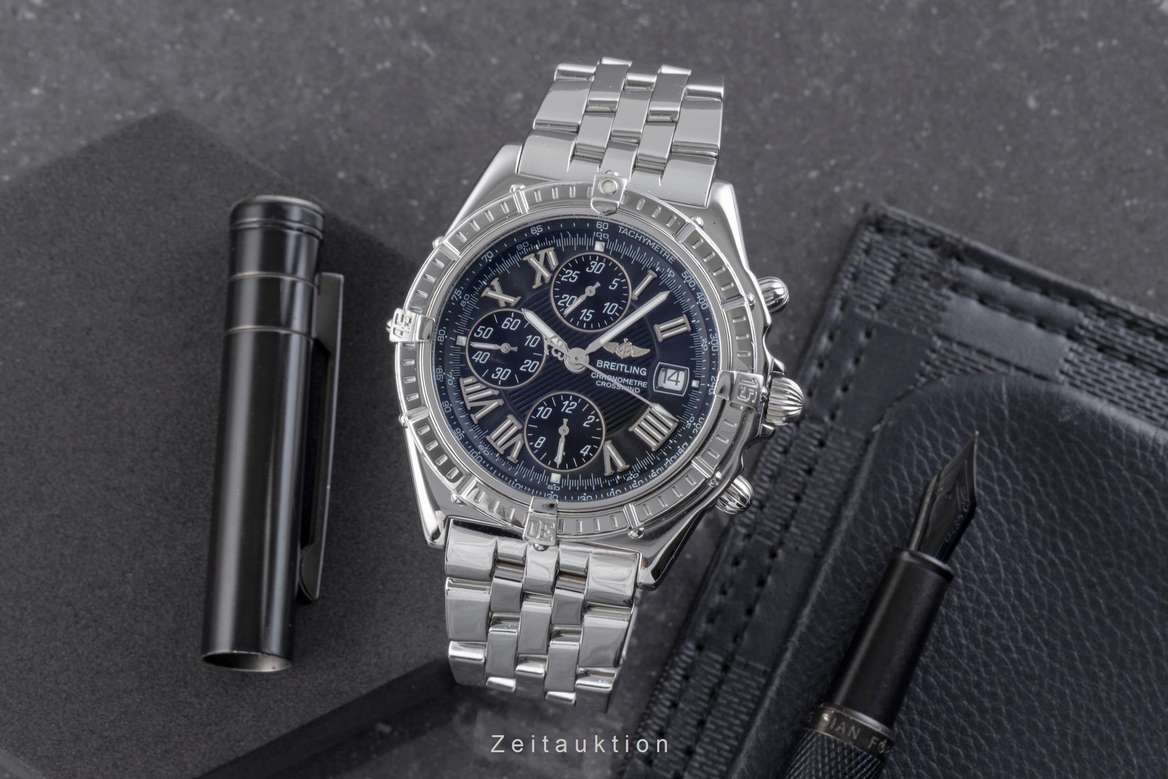 Breitling Crosswind chronographe acier automatique montre pour hommes A13355-105  [2506157]