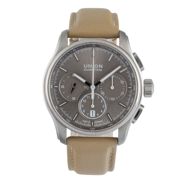 Union Glashütte Belisar chronograph titanium automatic men's watch D002.427.46.081.00  [2506158]
