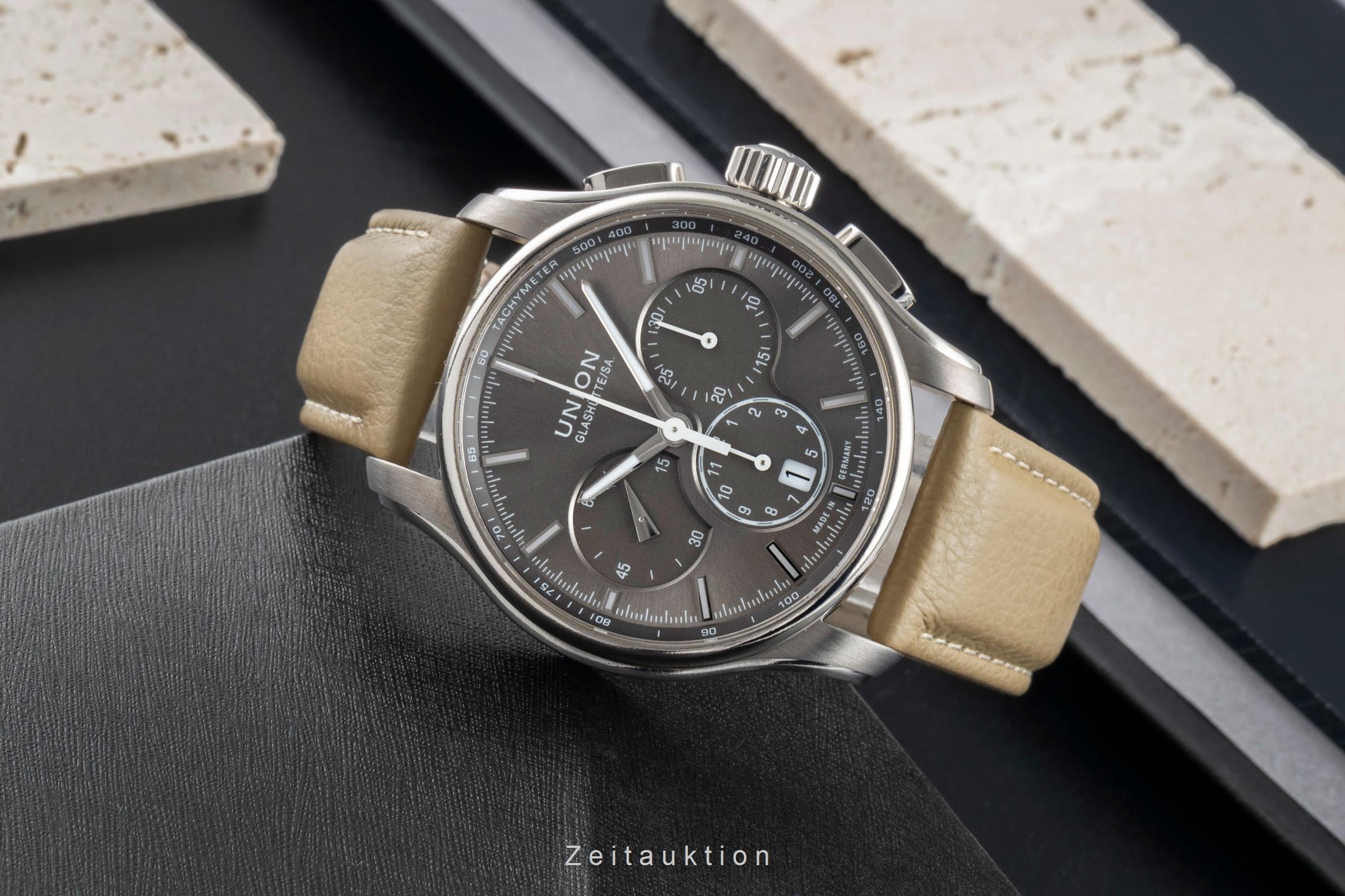 Union Glashütte Belisar chronograph titanium automatic men's watch D002.427.46.081.00  [2506158]