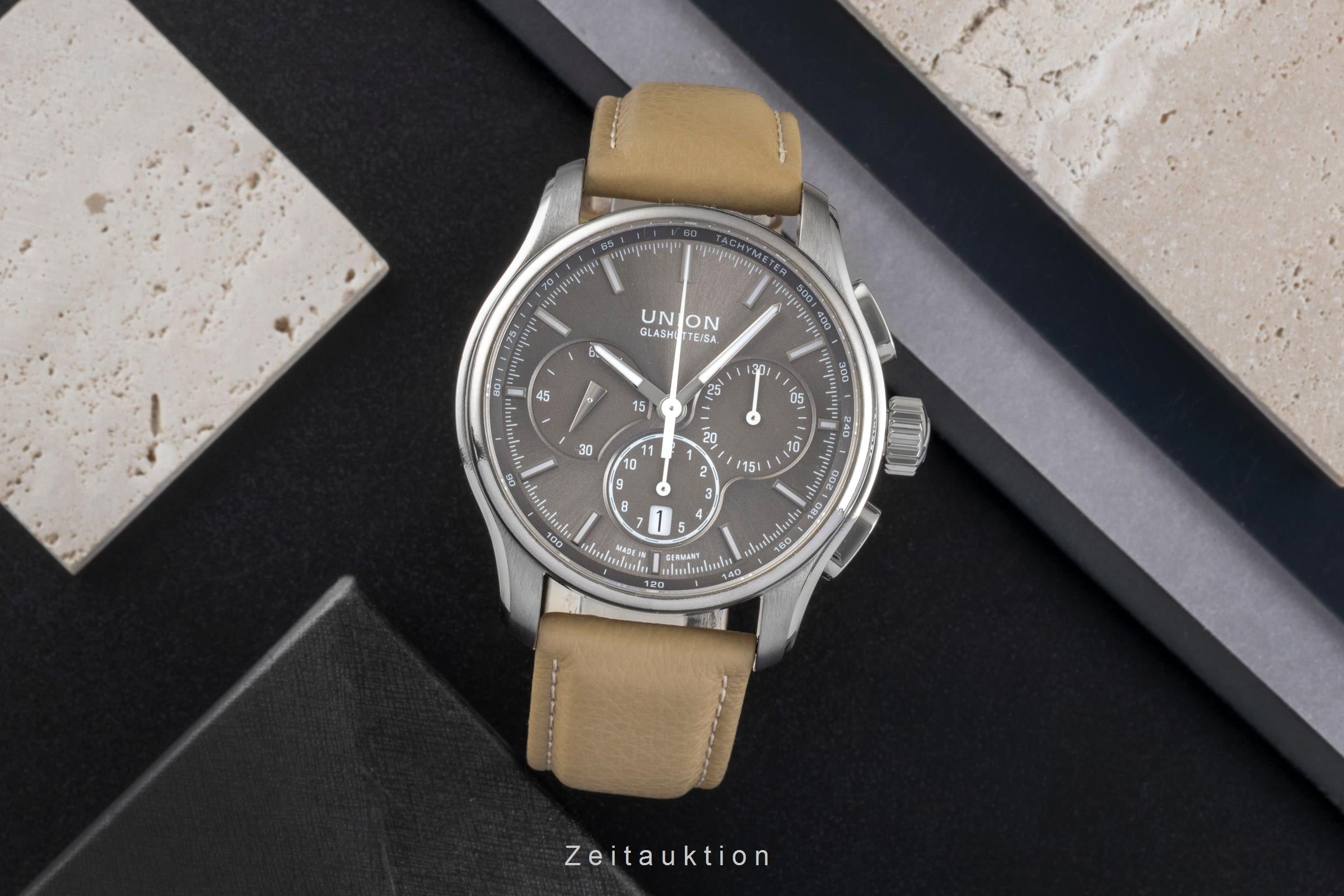 Union Glashütte Belisar chronograph titanium automatic men's watch D002.427.46.081.00  [2506158]