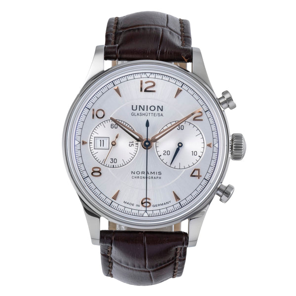 Union Glashütte Noramis chronographe acier automatique montre pour hommes D012.427.16.037.01	  [2506170]