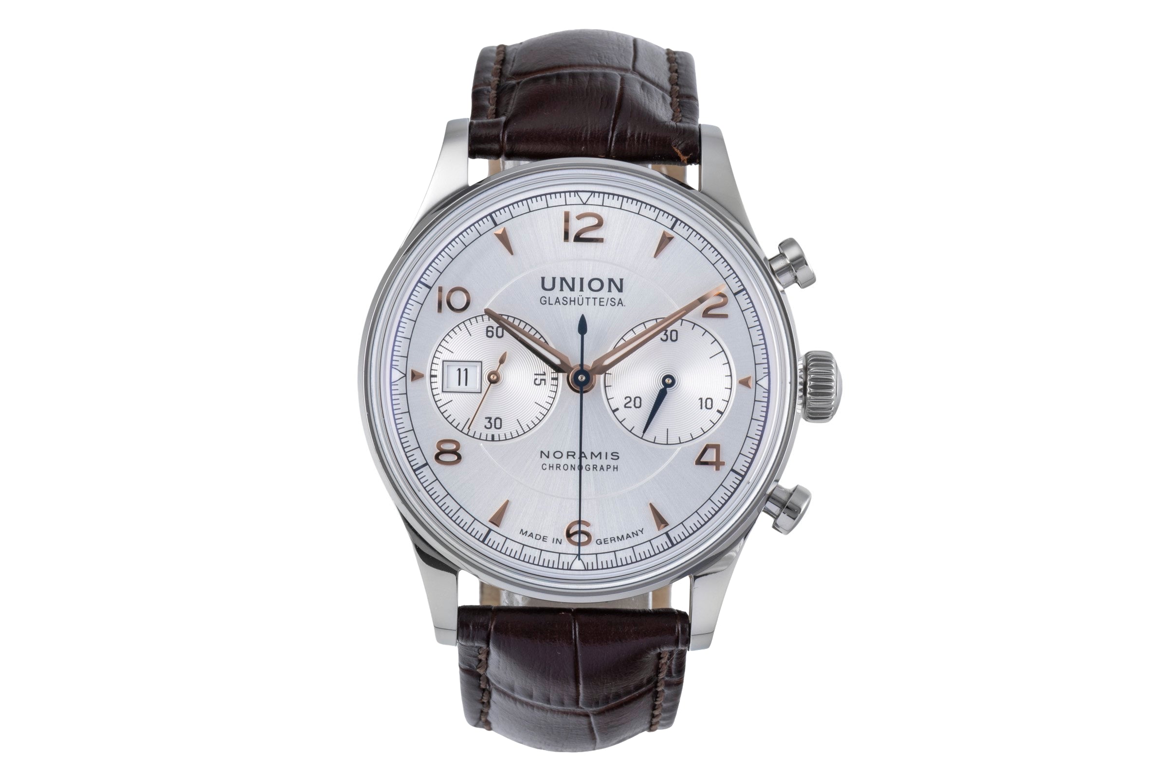 Union Glashütte Noramis chronographe acier automatique montre pour hommes D012.427.16.037.01	  [2506170]