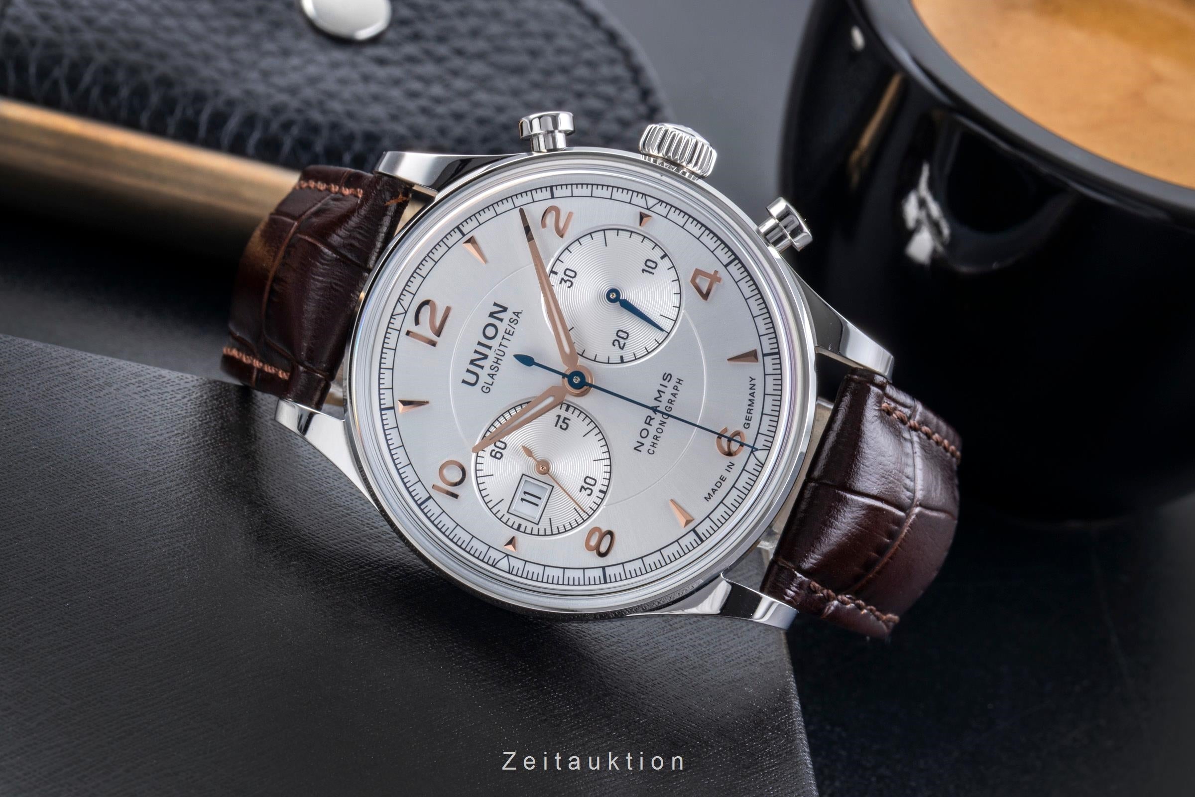 Union Glashütte Noramis chronographe acier automatique montre pour hommes D012.427.16.037.01	  [2506170]