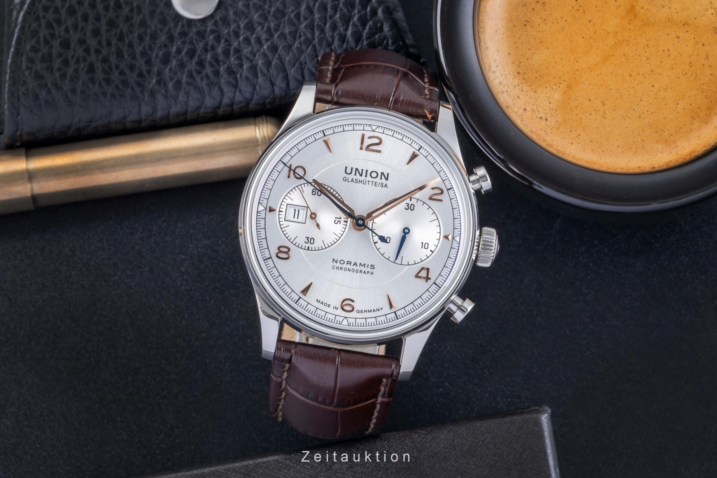 Union Glashütte Noramis chronographe acier automatique montre pour hommes D012.427.16.037.01	  [2506170]