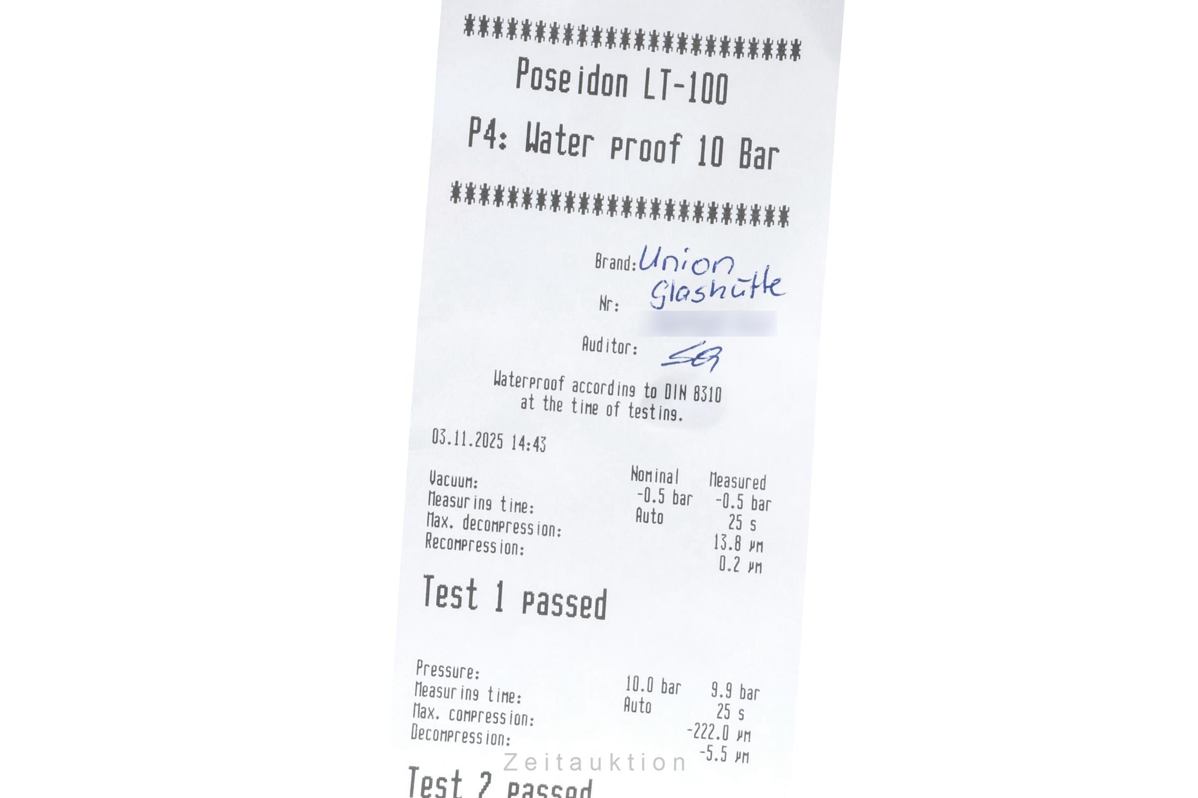 Union Glashütte Noramis chronographe acier automatique montre pour hommes D012.427.16.037.01	  [2506170]