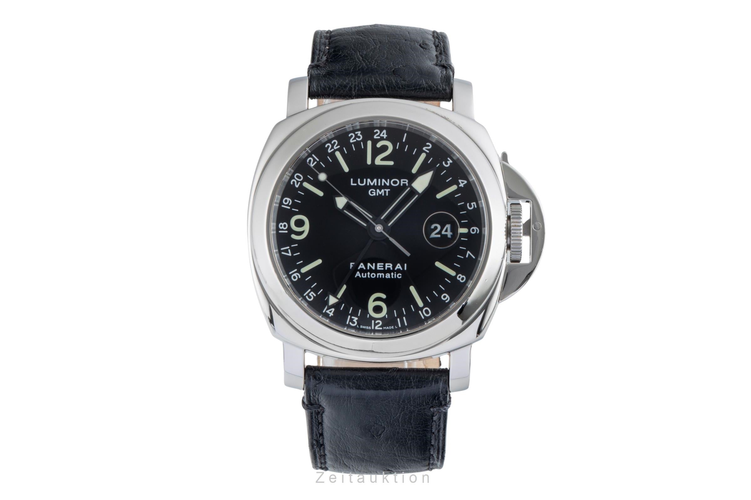 Panerai Luminor GMT acier automatique montre pour hommes PAM00063  [2506177]