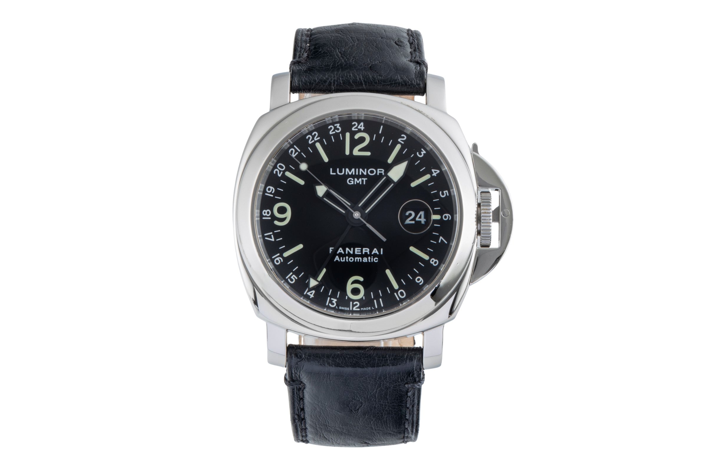 Panerai Luminor GMT acier automatique montre pour hommes PAM00063  [2506177]