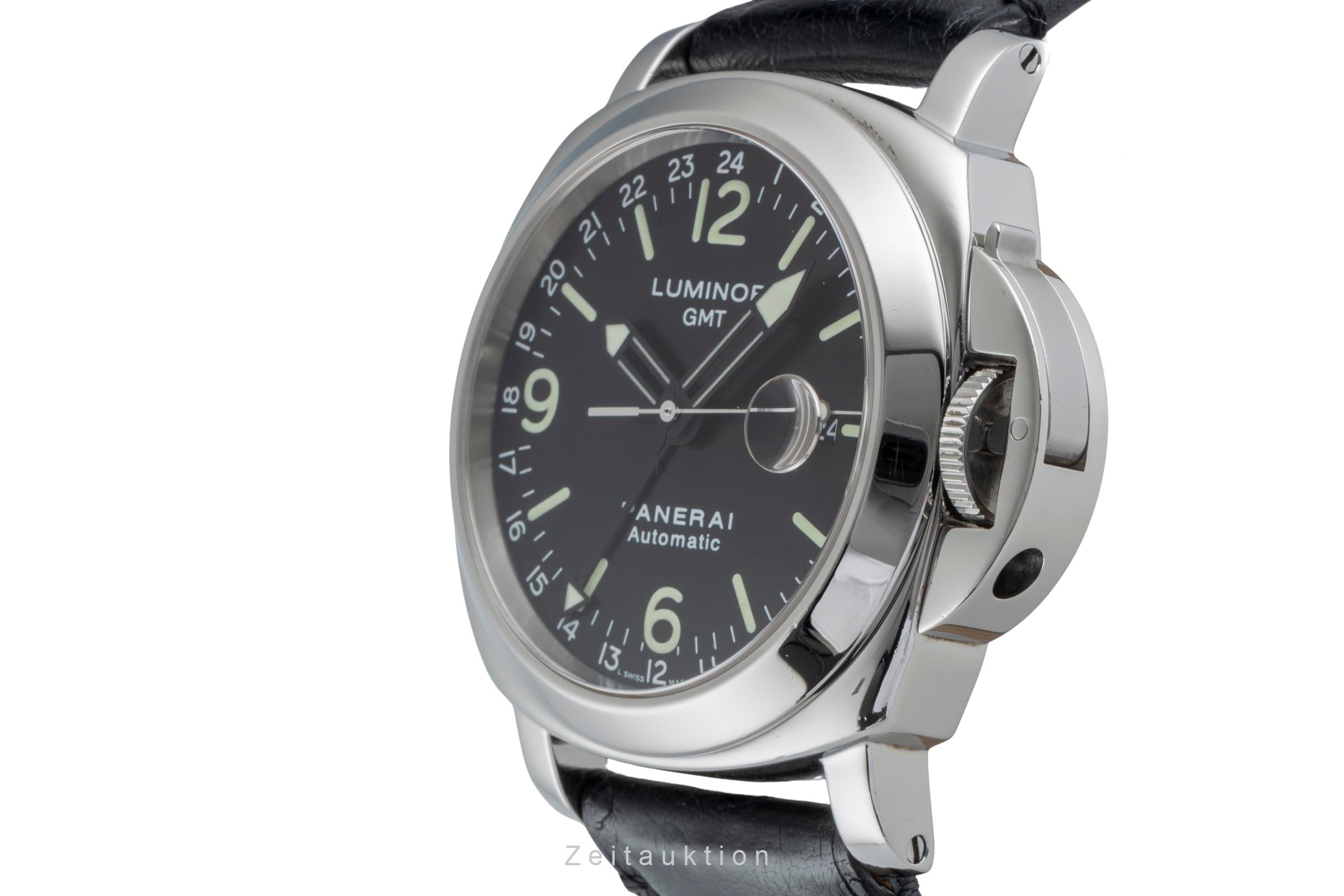 Panerai Luminor GMT acier automatique montre pour hommes PAM00063  [2506177]