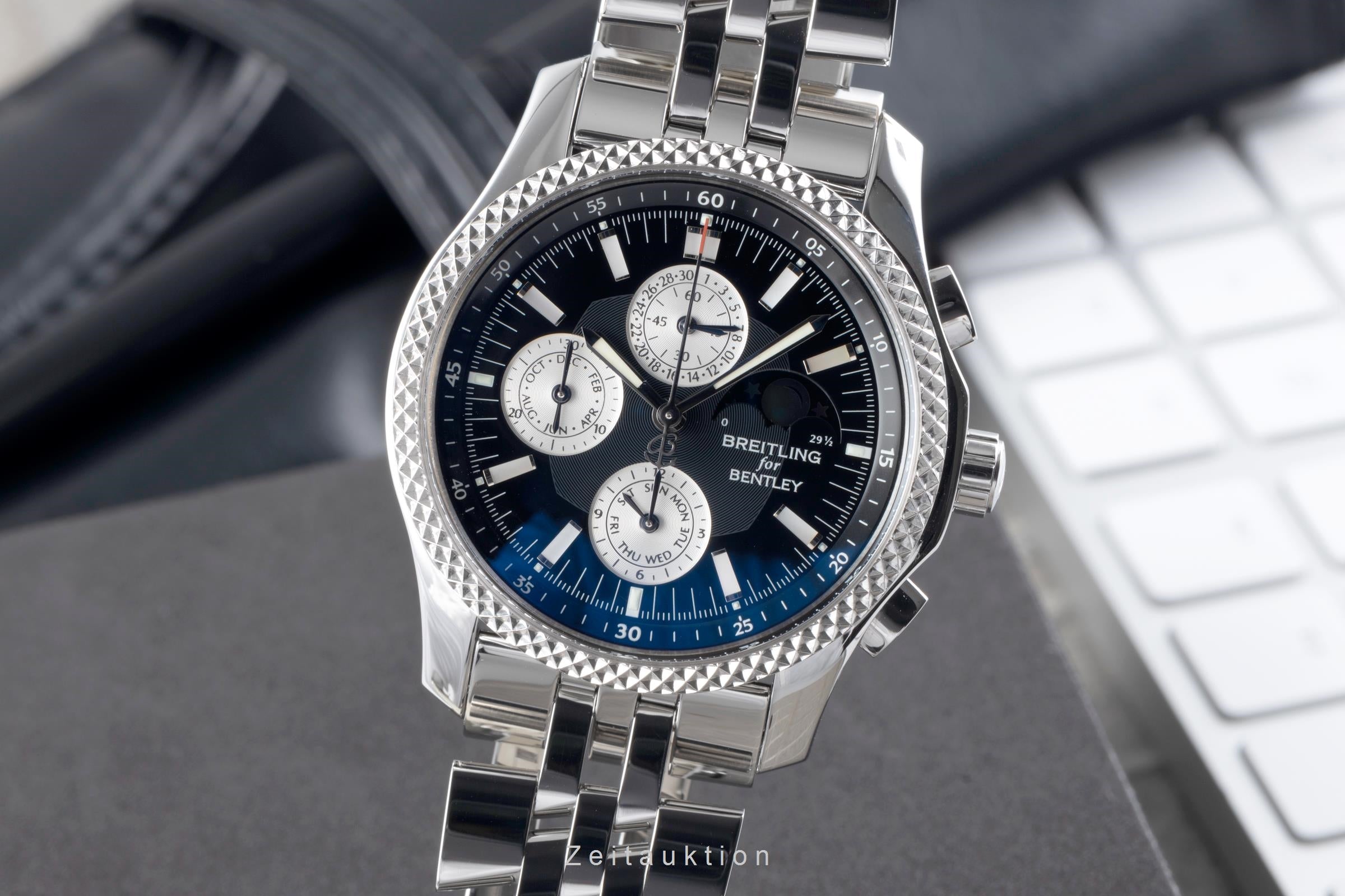 Breitling Bentley Mark VI cronografo acciaio / platino  automatismo orologio da uomo P1936212/B977	  [2506179]