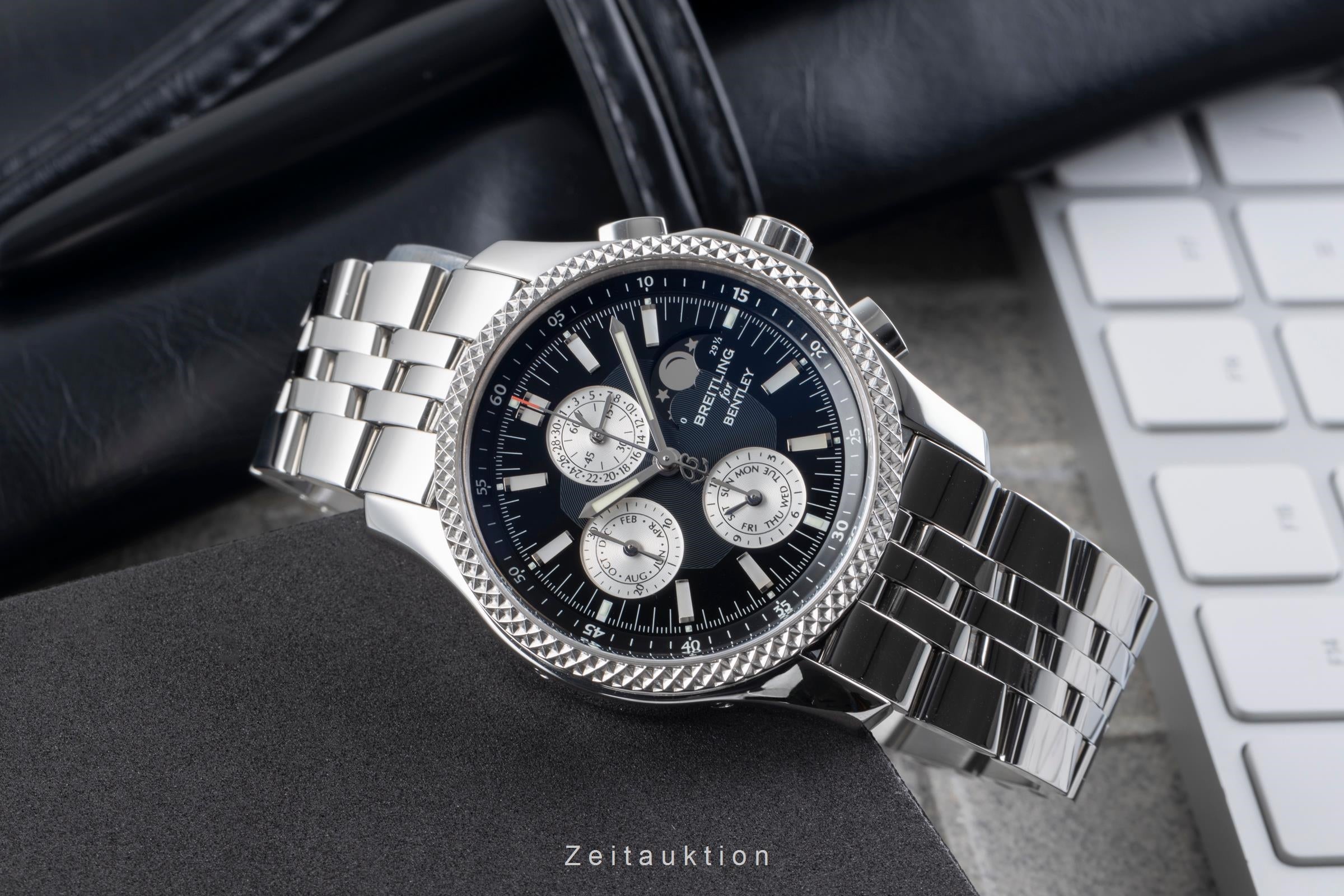 Breitling Bentley Mark VI chronograph steel / platinium automatic men's watch P1936212/B977	  [2506179]