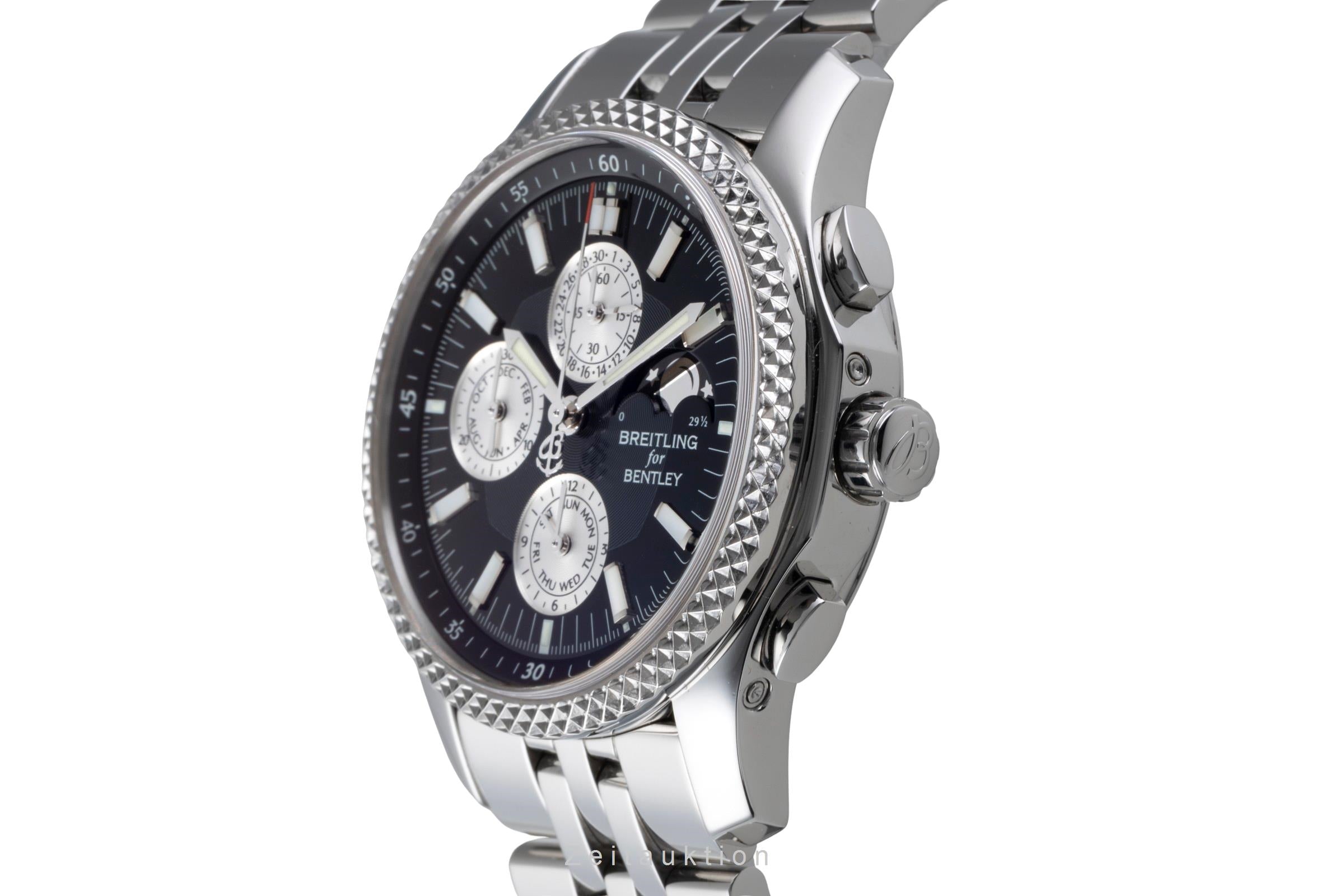 Breitling Bentley Mark VI chronograph steel / platinium automatic men's watch P1936212/B977	  [2506179]