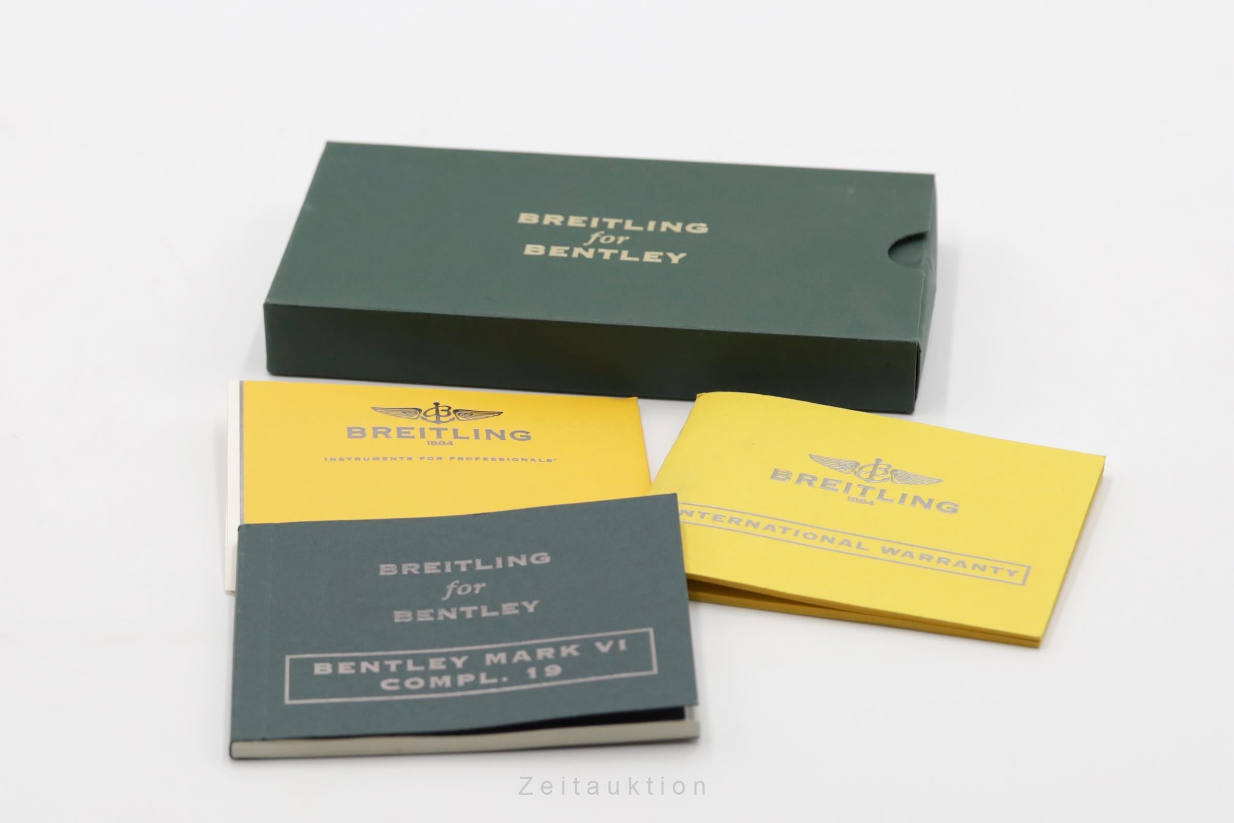 Breitling Bentley Mark VI chronograph steel / platinium automatic men's watch P1936212/B977	  [2506179]