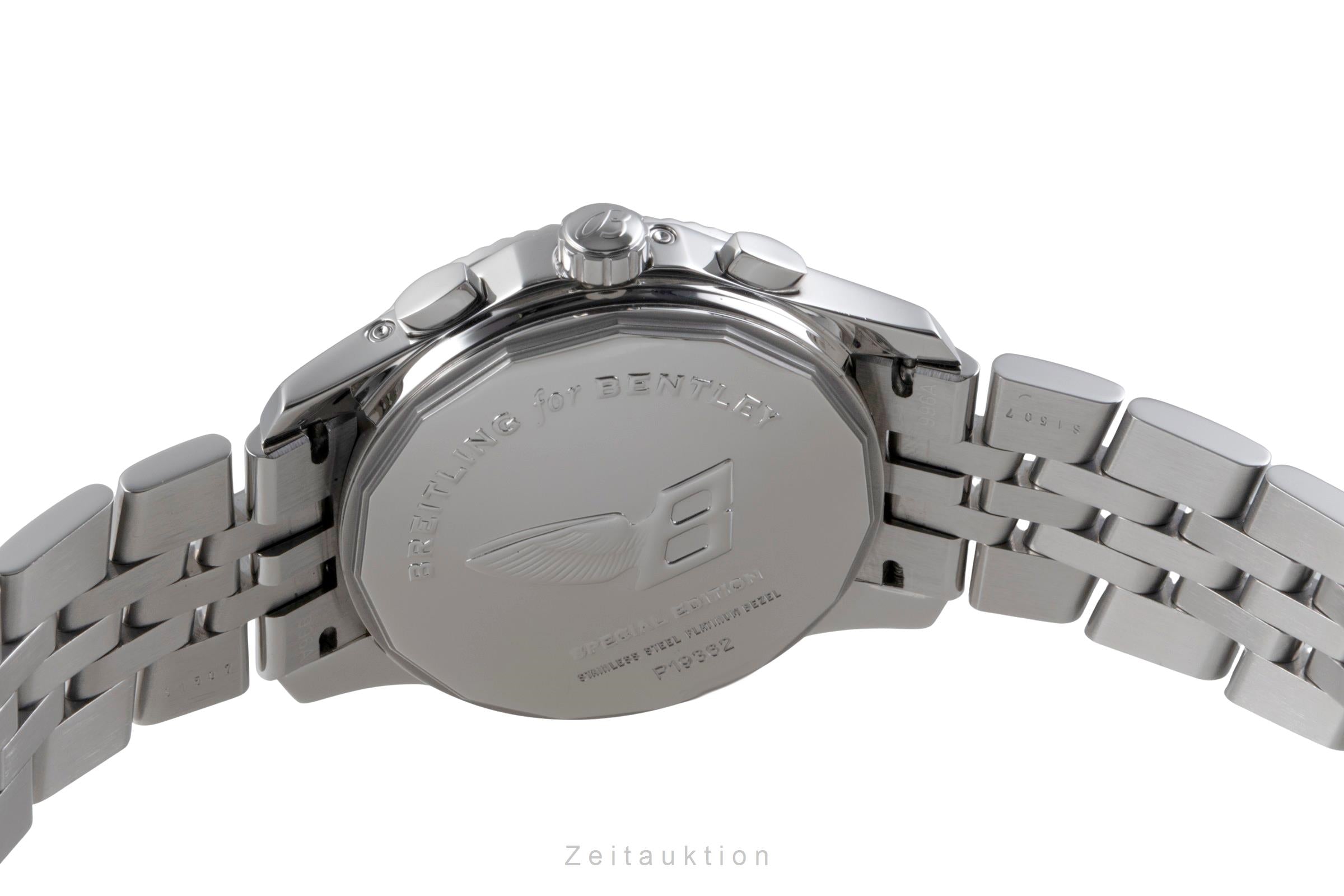 Breitling Bentley Mark VI chronograph steel / platinium automatic men's watch P1936212/B977	  [2506179]