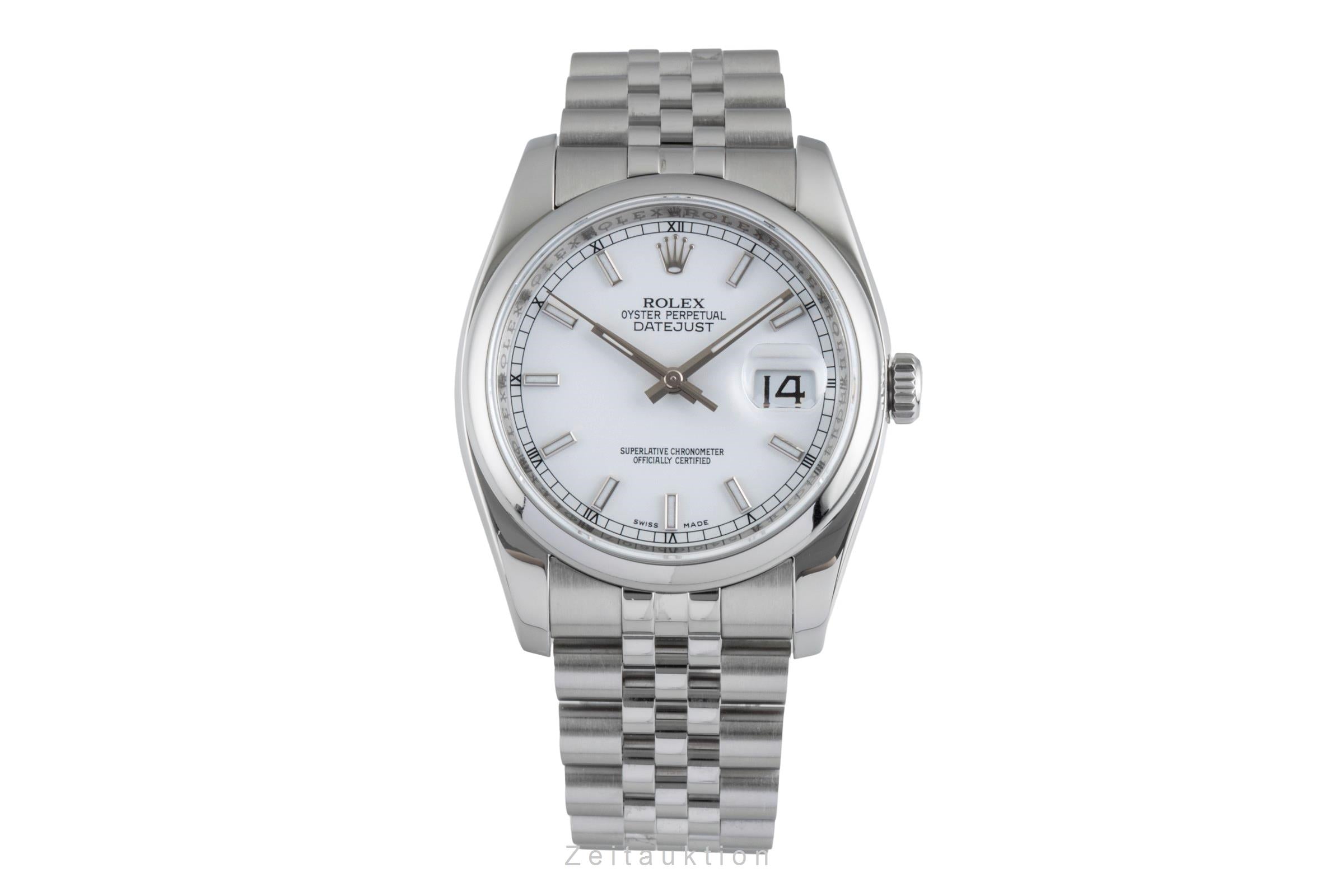 Rolex Datejust 36 Silver Dial Oyster Edelstahl Automatik Herren Ref. 116200  [2506185]