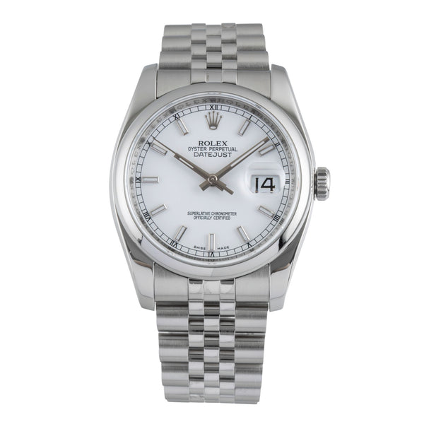 Rolex Datejust 36 Silver Dial Oyster Edelstahl Automatik Herren Ref. 116200  [2506185]