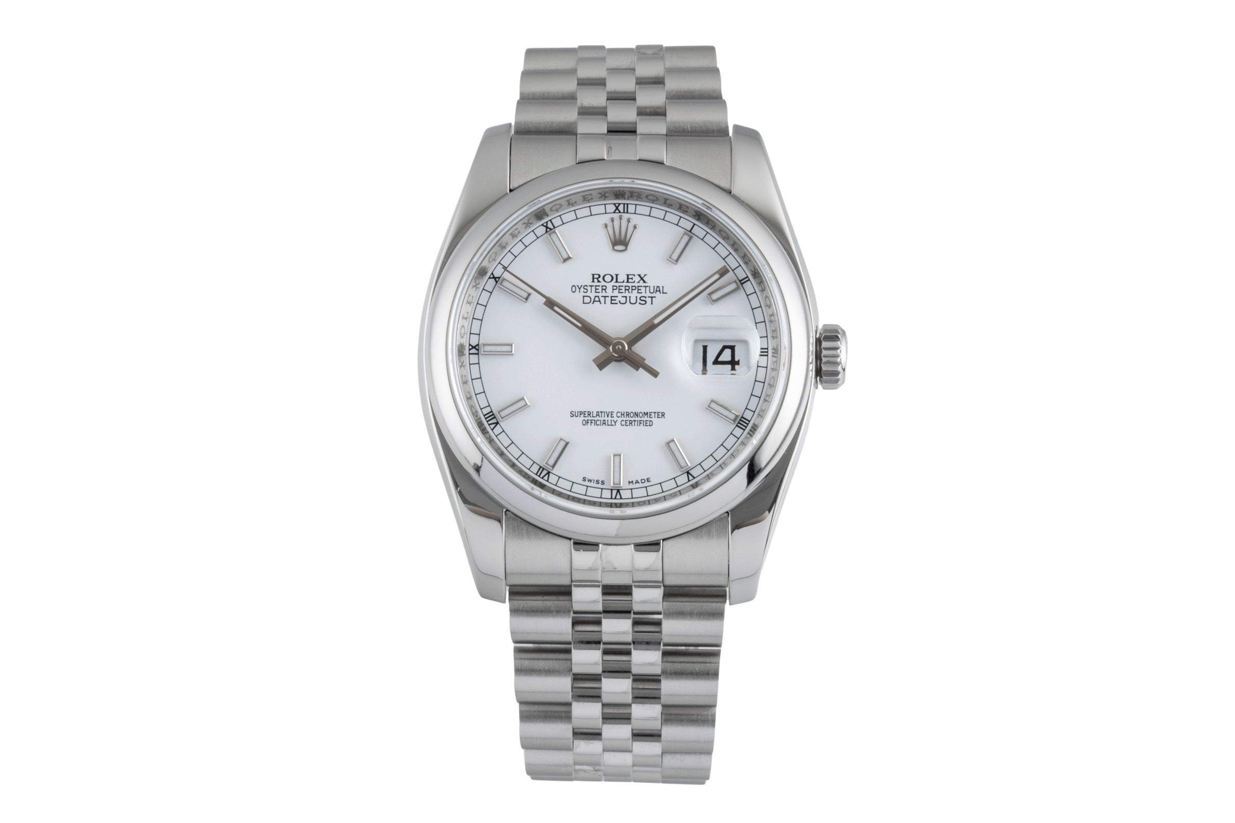 Rolex Datejust 36 Silver Dial Oyster Edelstahl Automatik Herren Ref. 116200  [2506185]