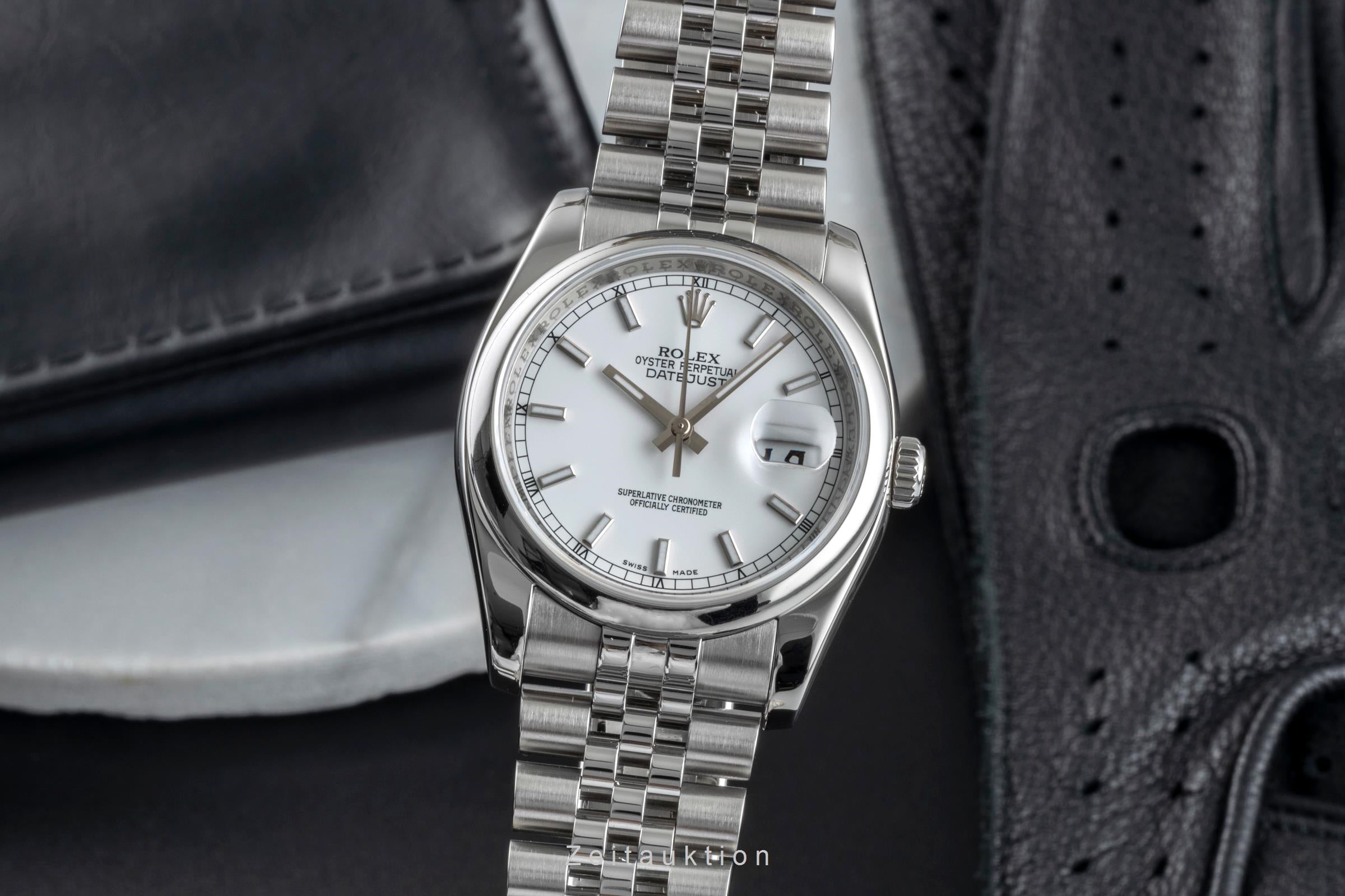 Rolex Datejust 36 Silver Dial Oyster Edelstahl Automatik Herren Ref. 116200  [2506185]