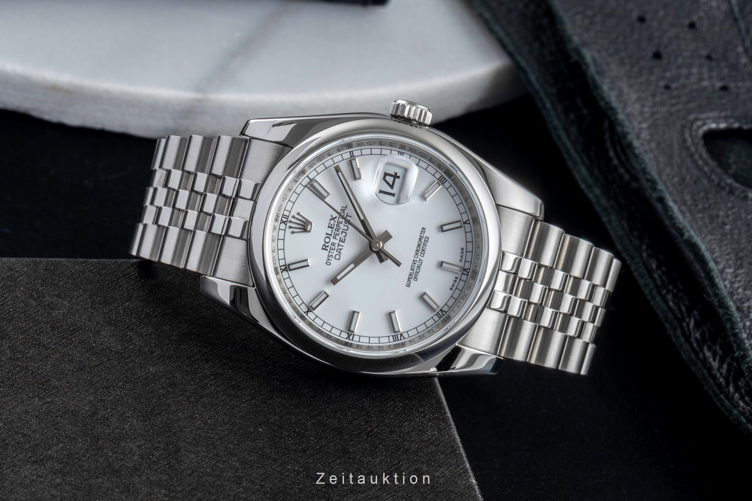 Rolex Datejust 36 Silver Dial Oyster Edelstahl Automatik Herren Ref. 116200  [2506185]