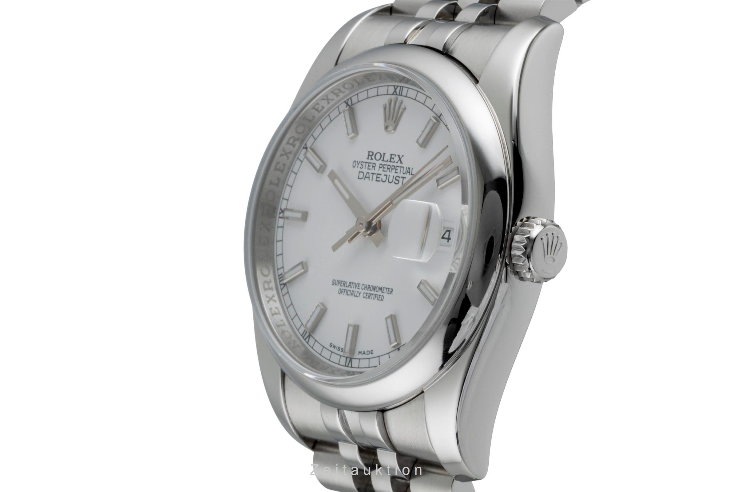 Rolex Datejust 36 Silver Dial Oyster Edelstahl Automatik Herren Ref. 116200  [2506185]