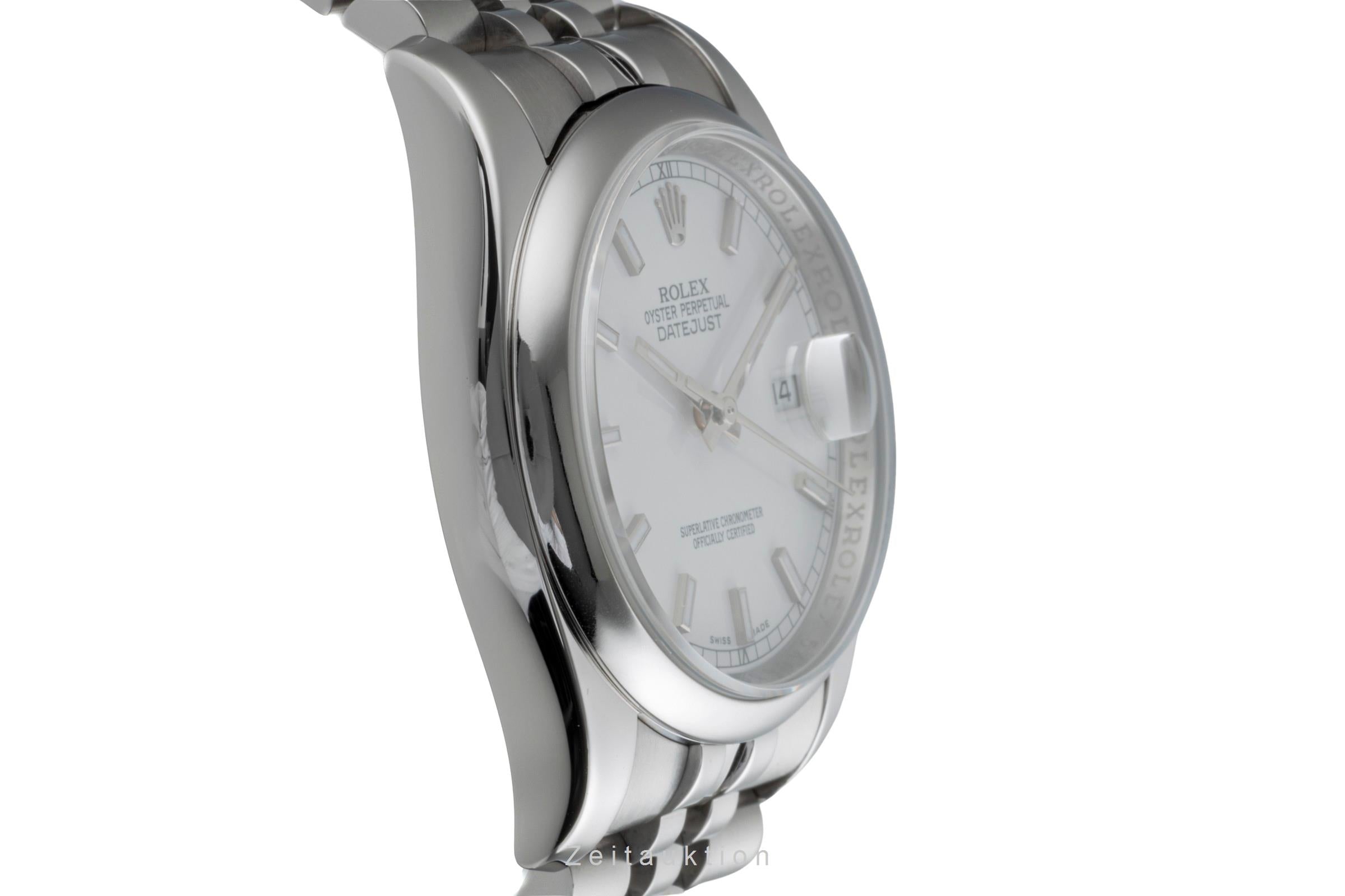 Rolex Datejust 36 Silver Dial Oyster Edelstahl Automatik Herren Ref. 116200  [2506185]