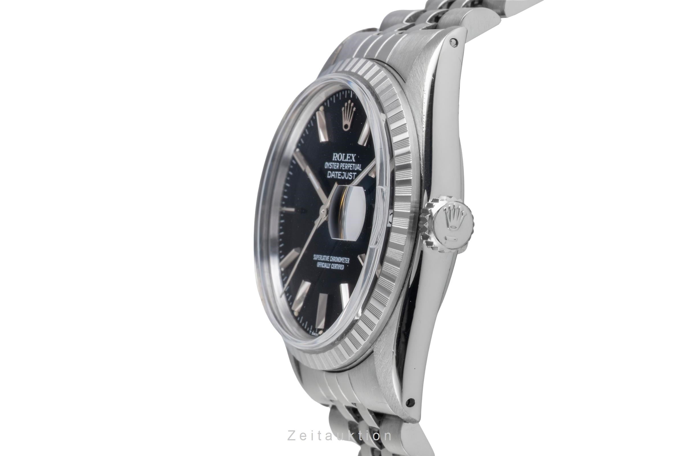 Rolex Datejust 36 Black Dial Edelstahl Automatik Herrenuhr Ref. 16030 Vintage [2506187]